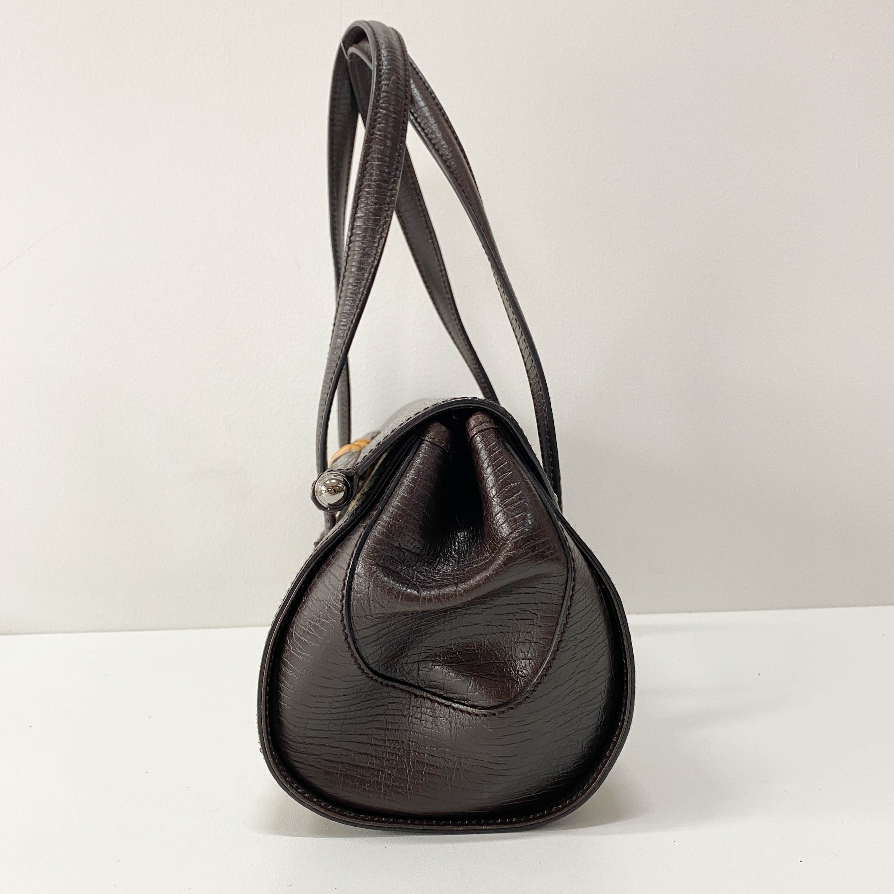 Bamboo Bullet GG Canvas Shoulder Bag