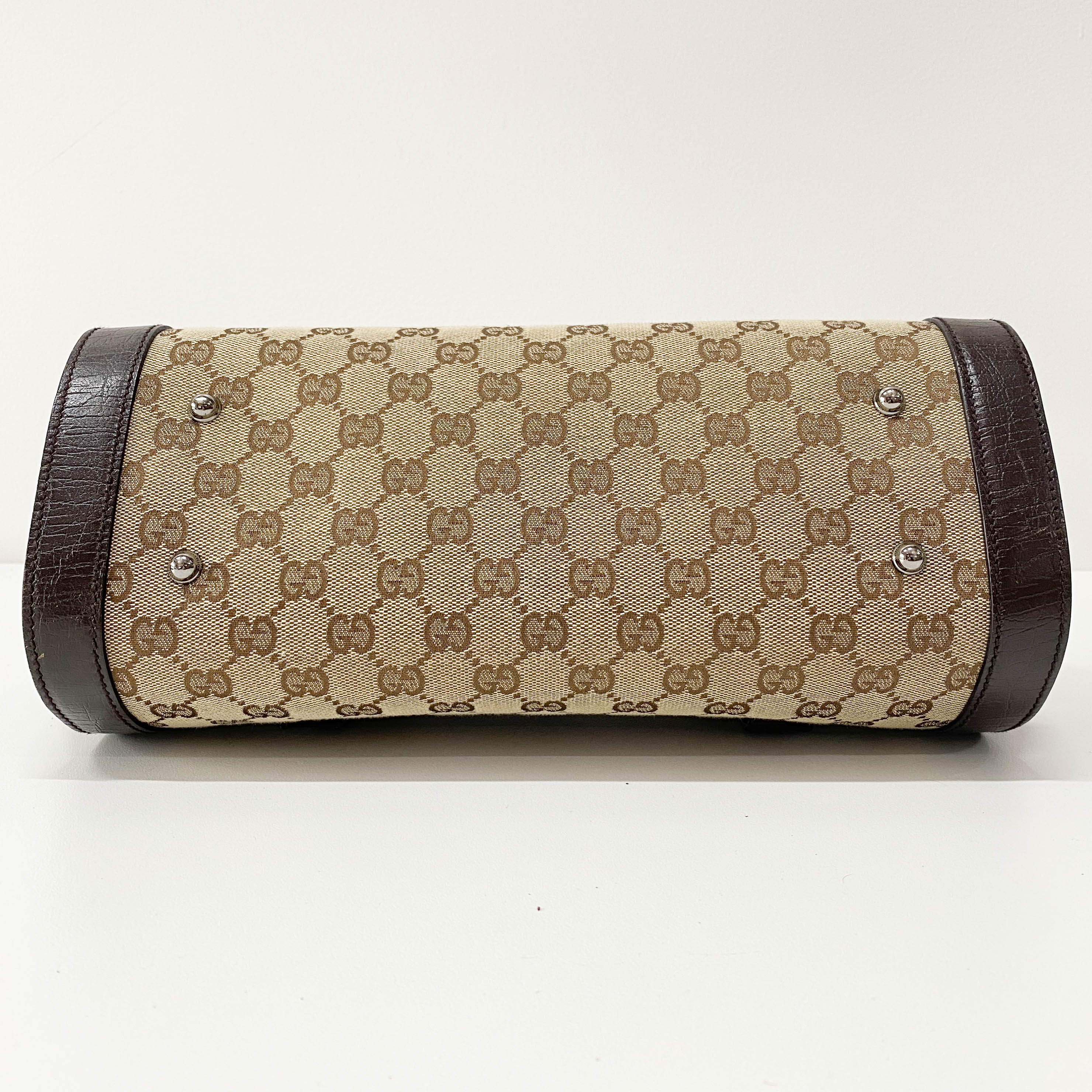 Bamboo Bullet GG Canvas Shoulder Bag