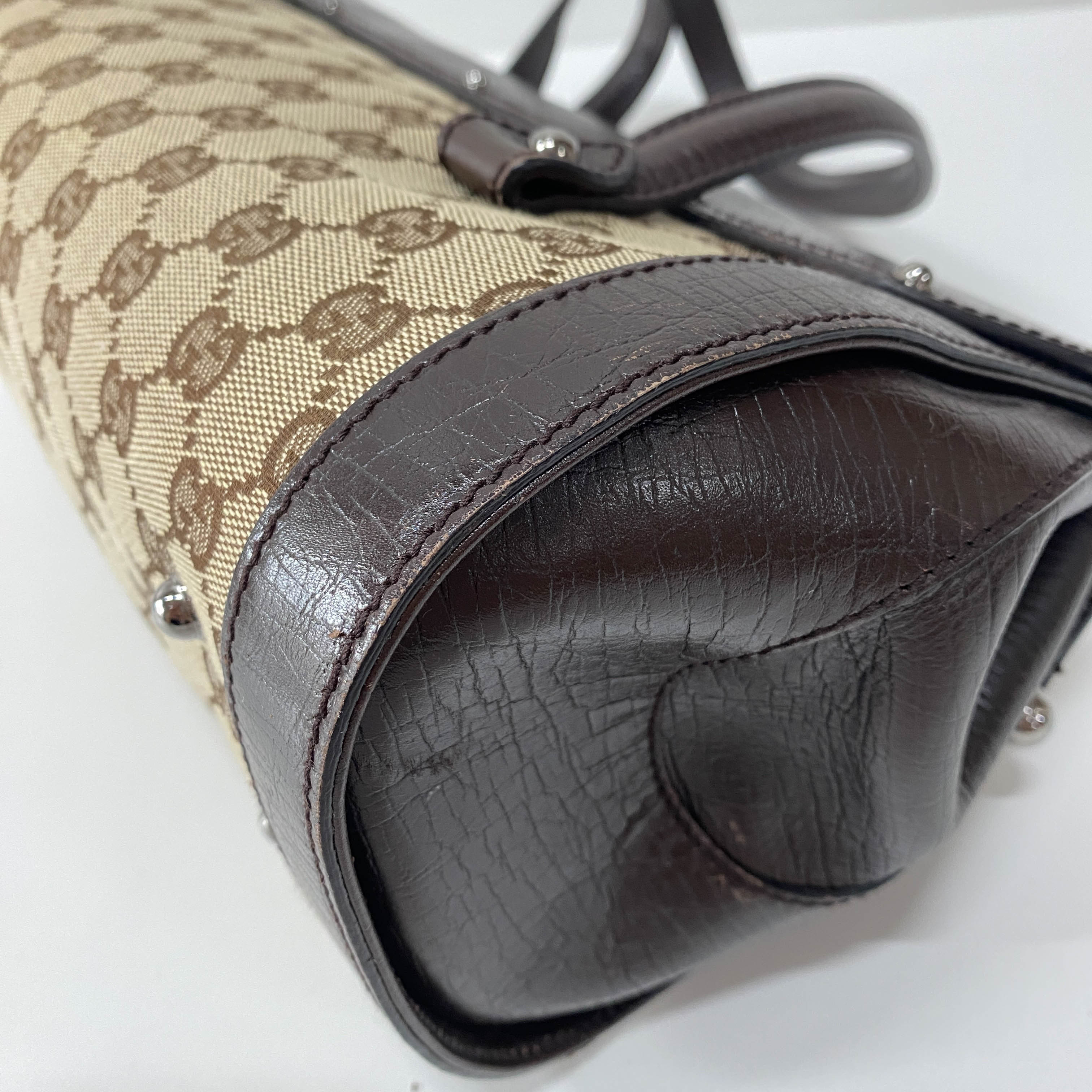 Bamboo Bullet GG Canvas Shoulder Bag