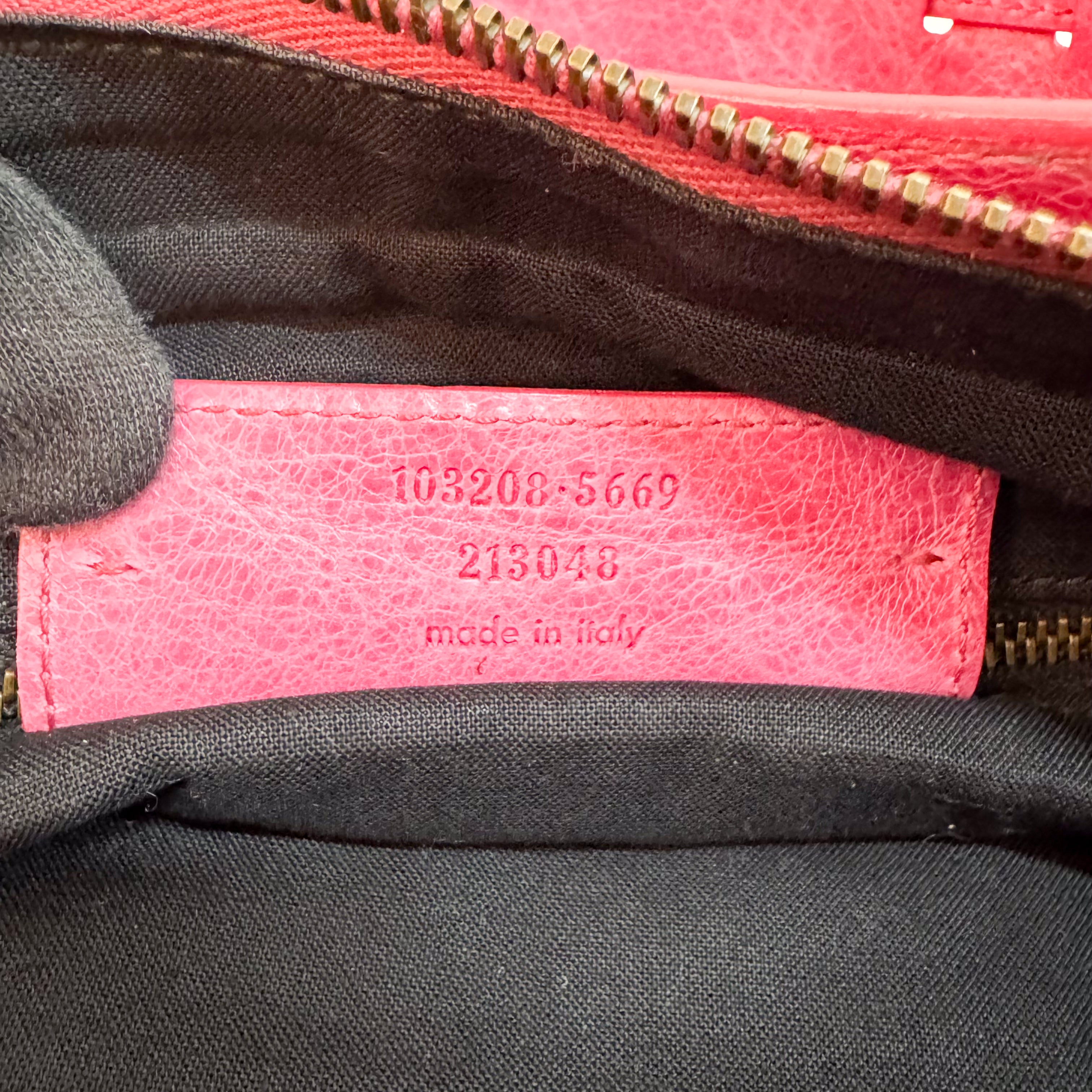 Mini City Pink Leather Two Way Bag