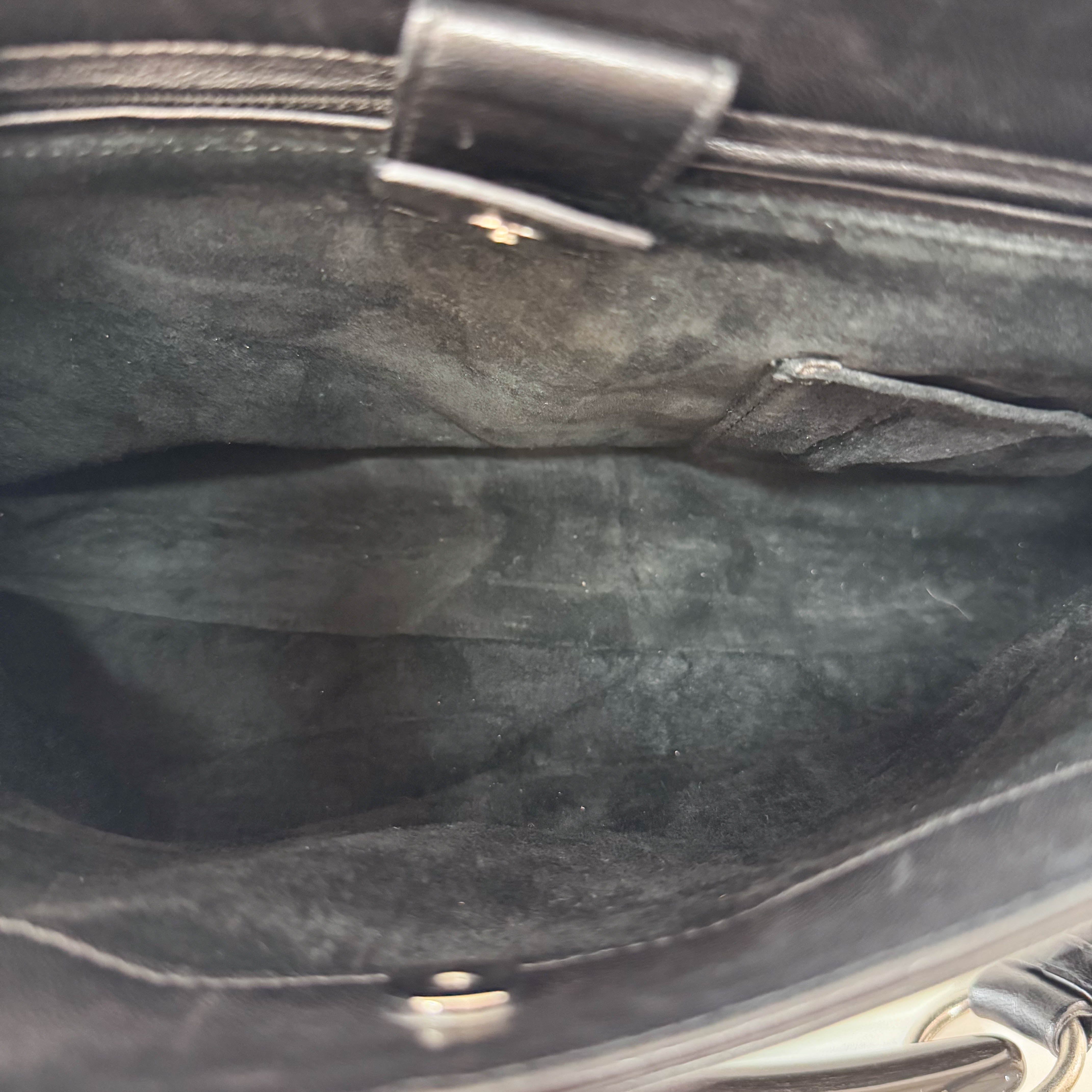 Mombasa Black Leather Shoulder Bag