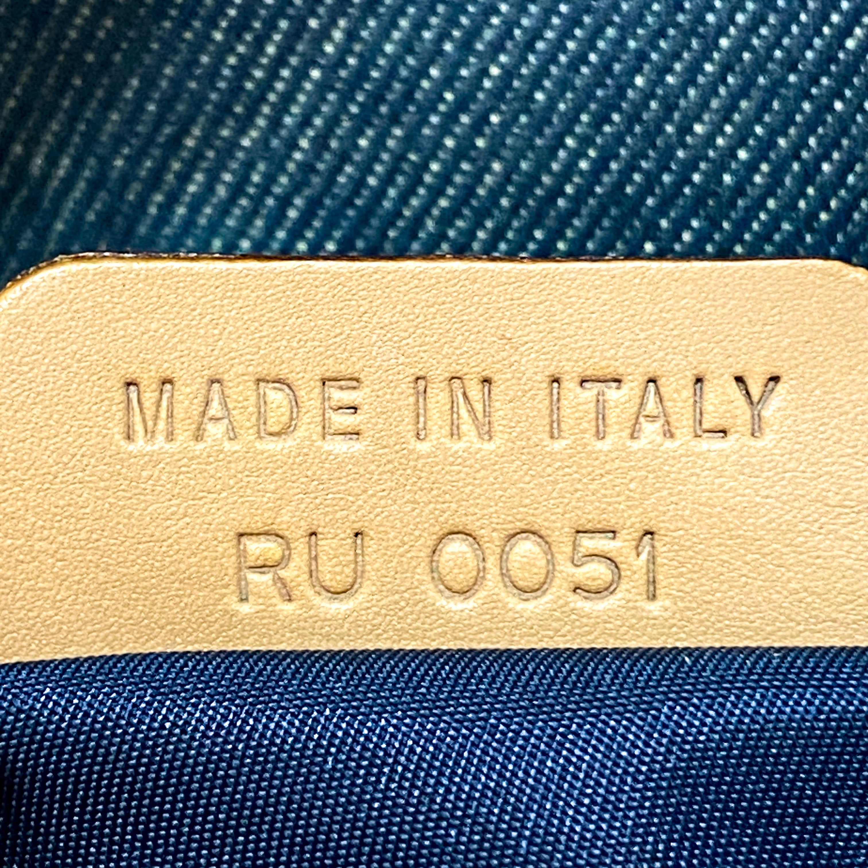 Saddle Denim Shoulder Bag with Gold Hardware