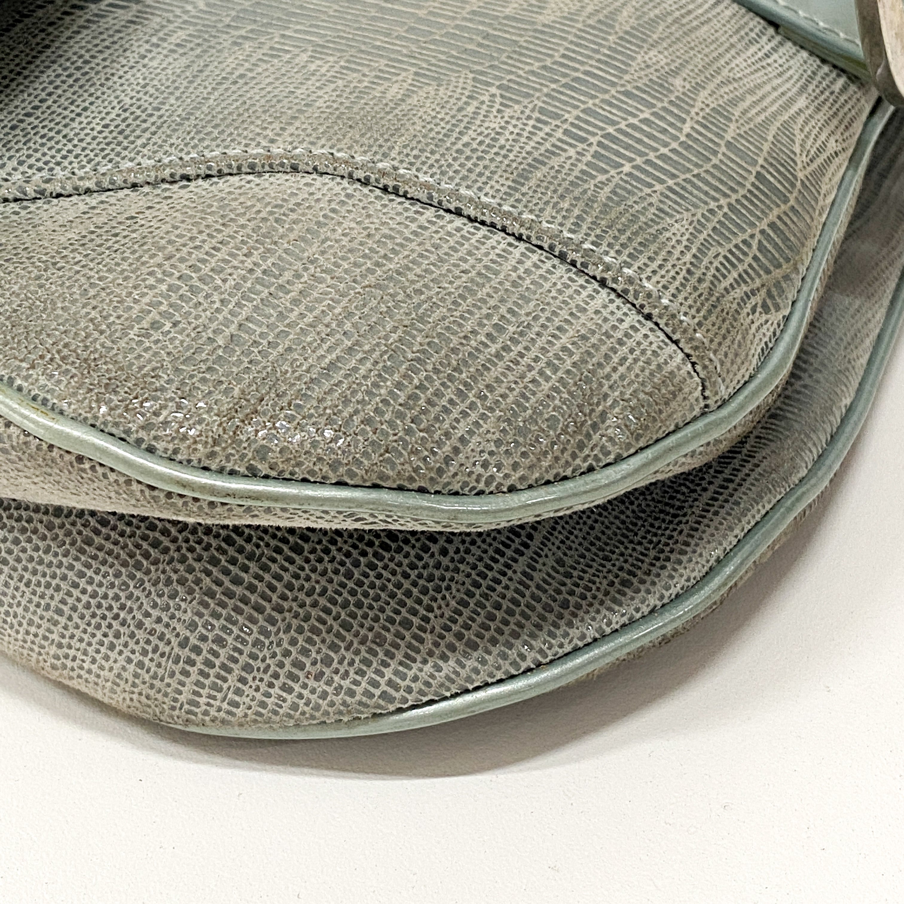 Double Saddle Light Blue Shoulder Bag