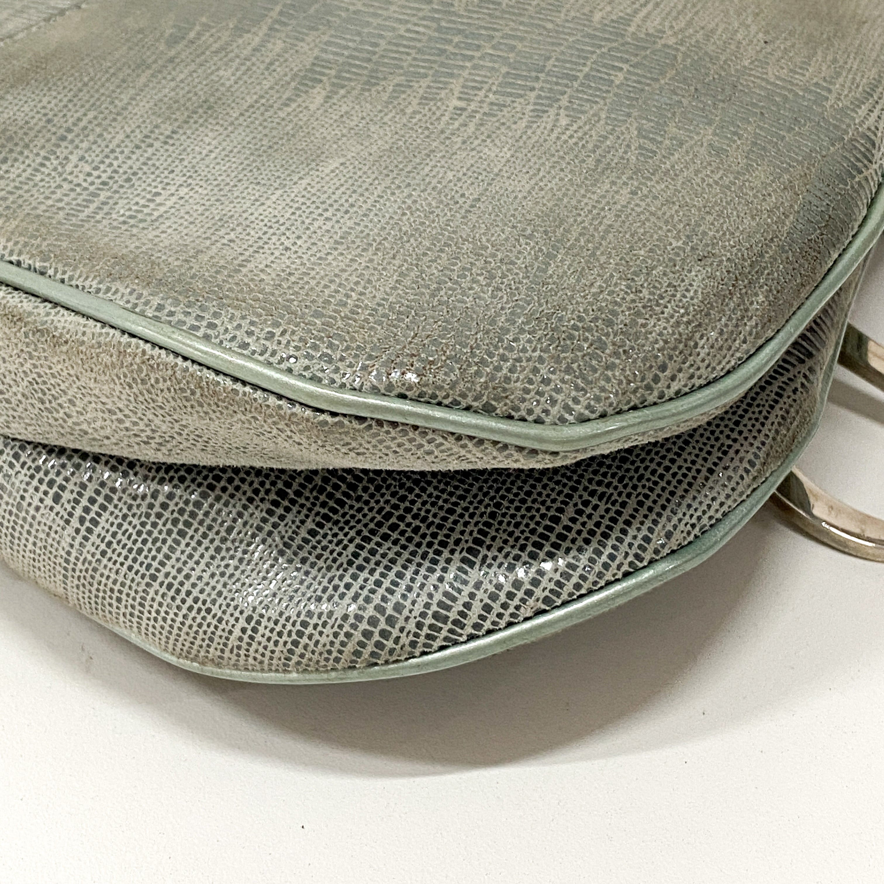 Double Saddle Light Blue Shoulder Bag