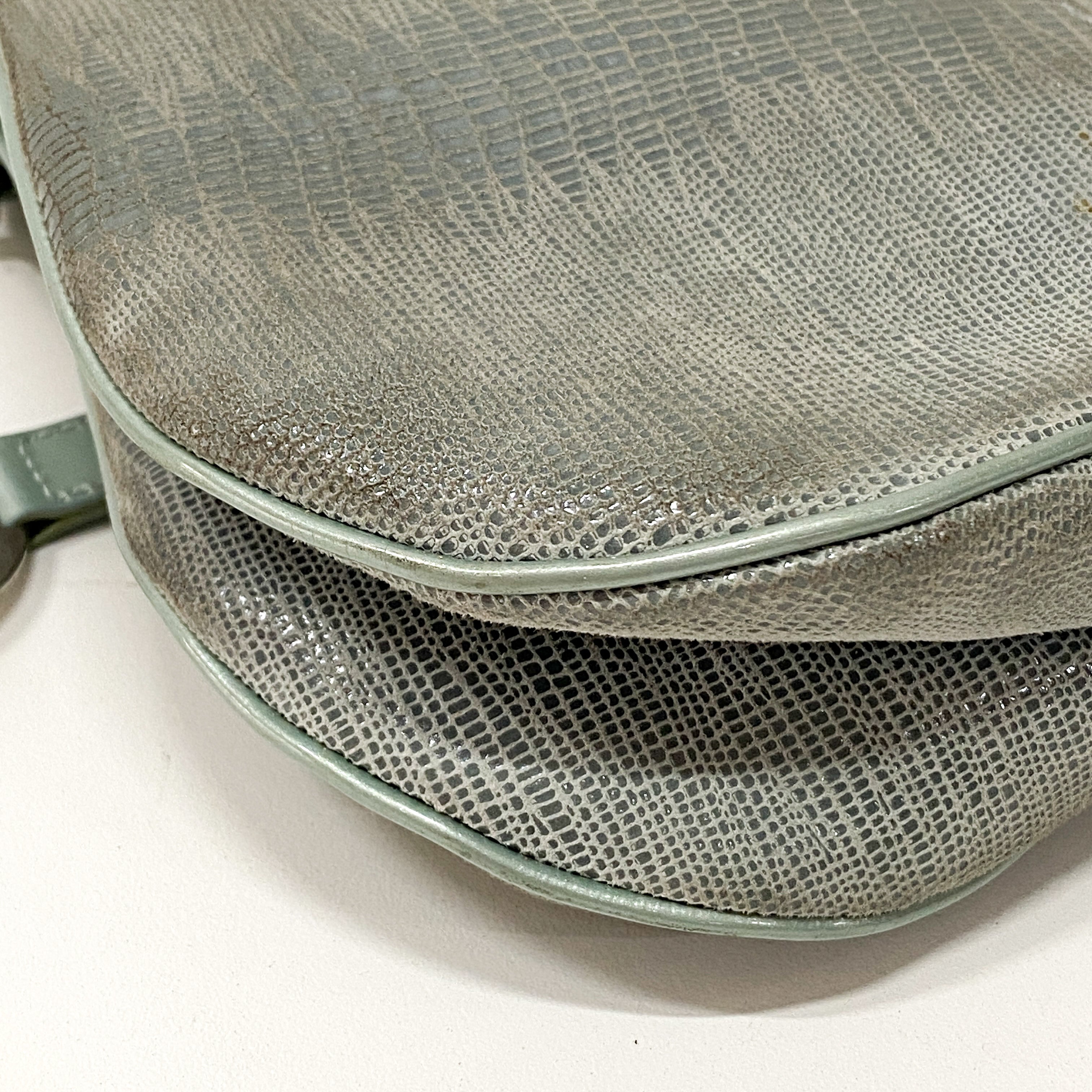 Double Saddle Light Blue Shoulder Bag