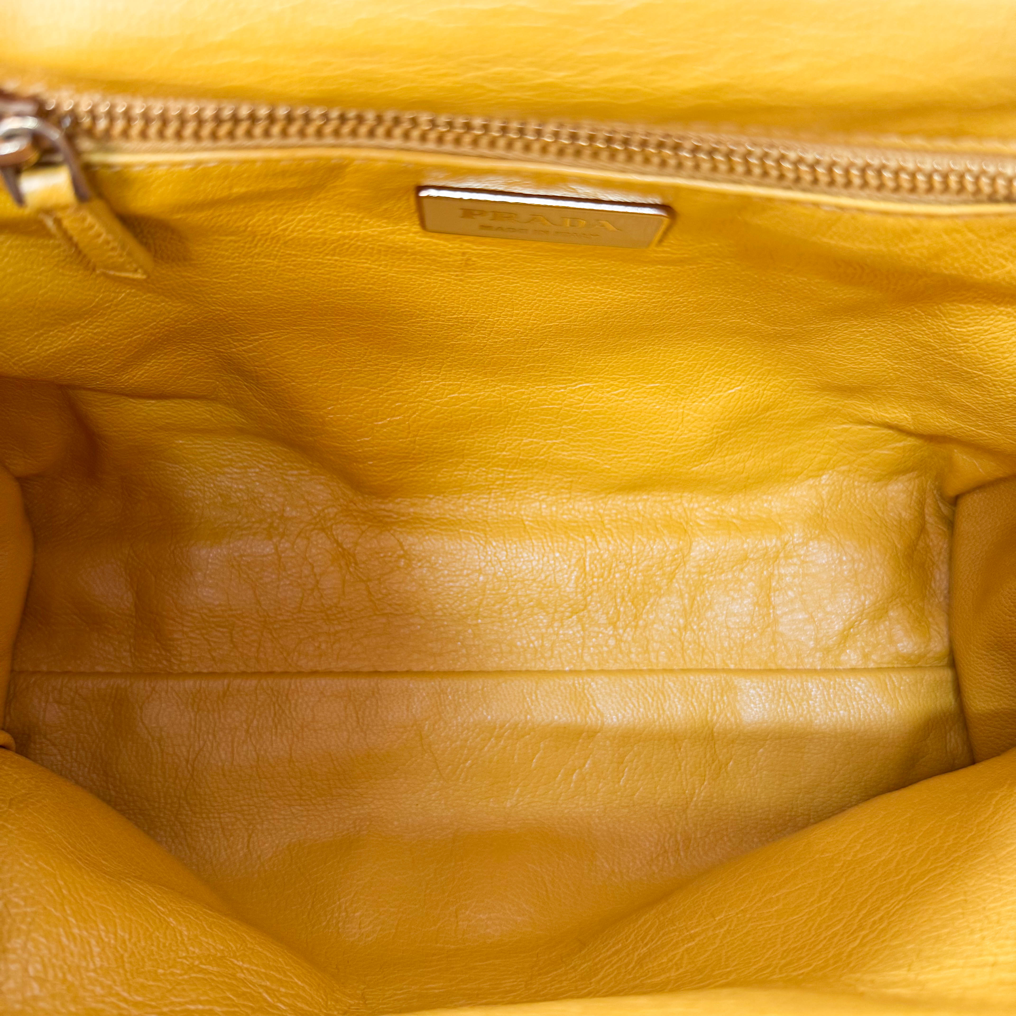 Brown Leather Gold Chain Shoulder Bag