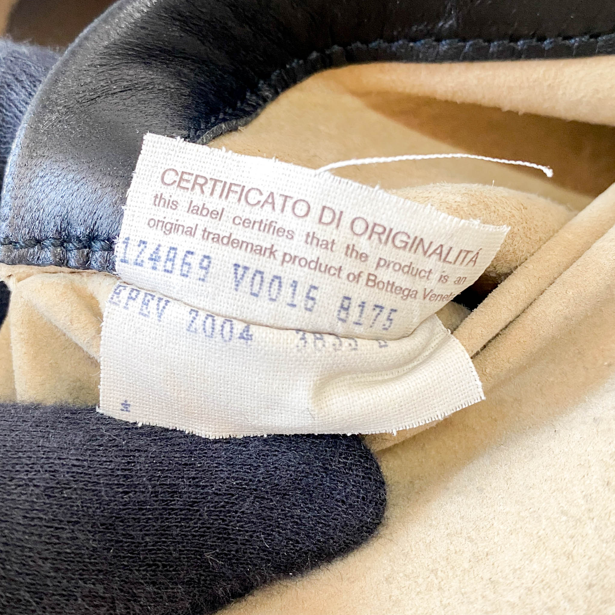 Intrecciato Black Leather Bowling Bag