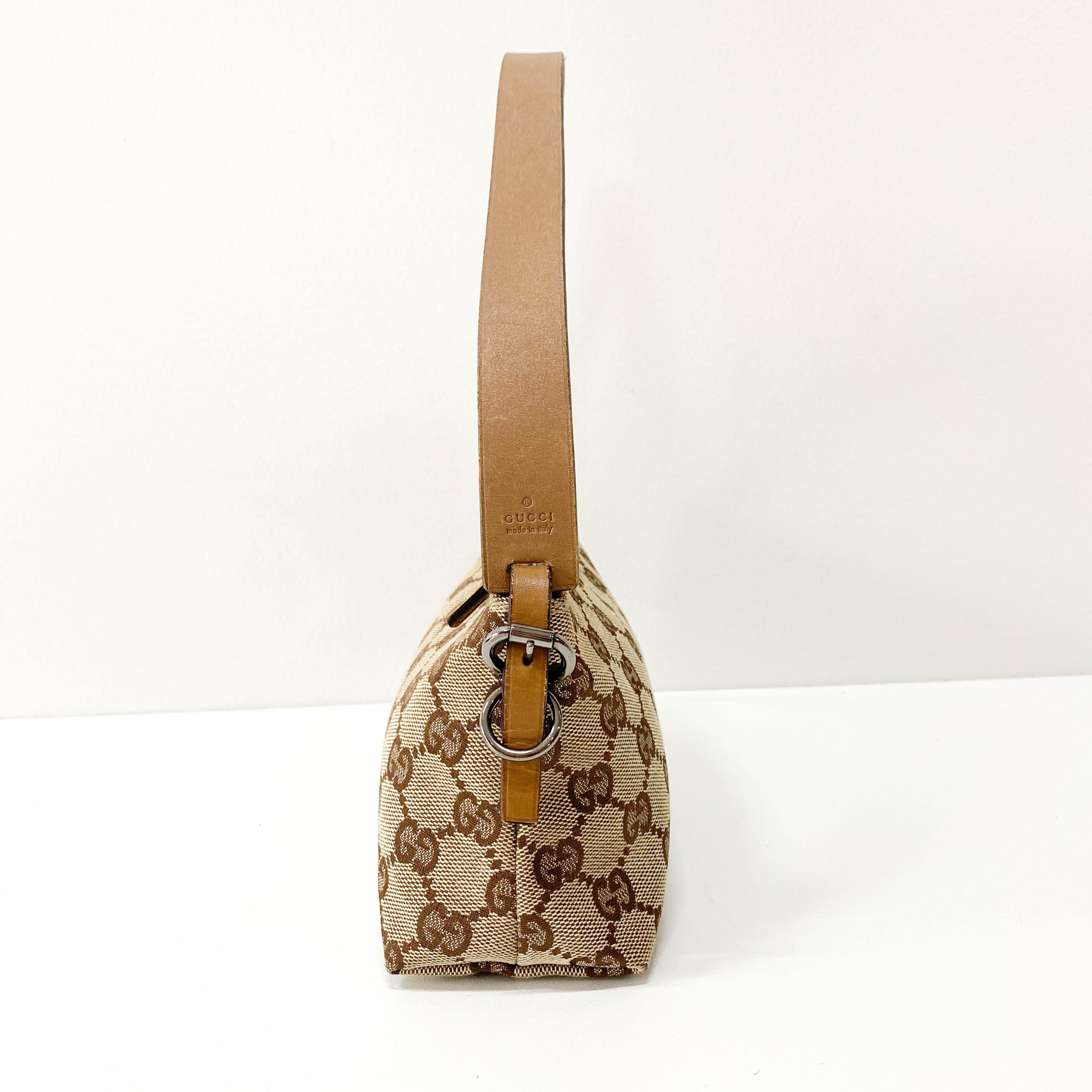 Brown GG Canvas Pochette Bag