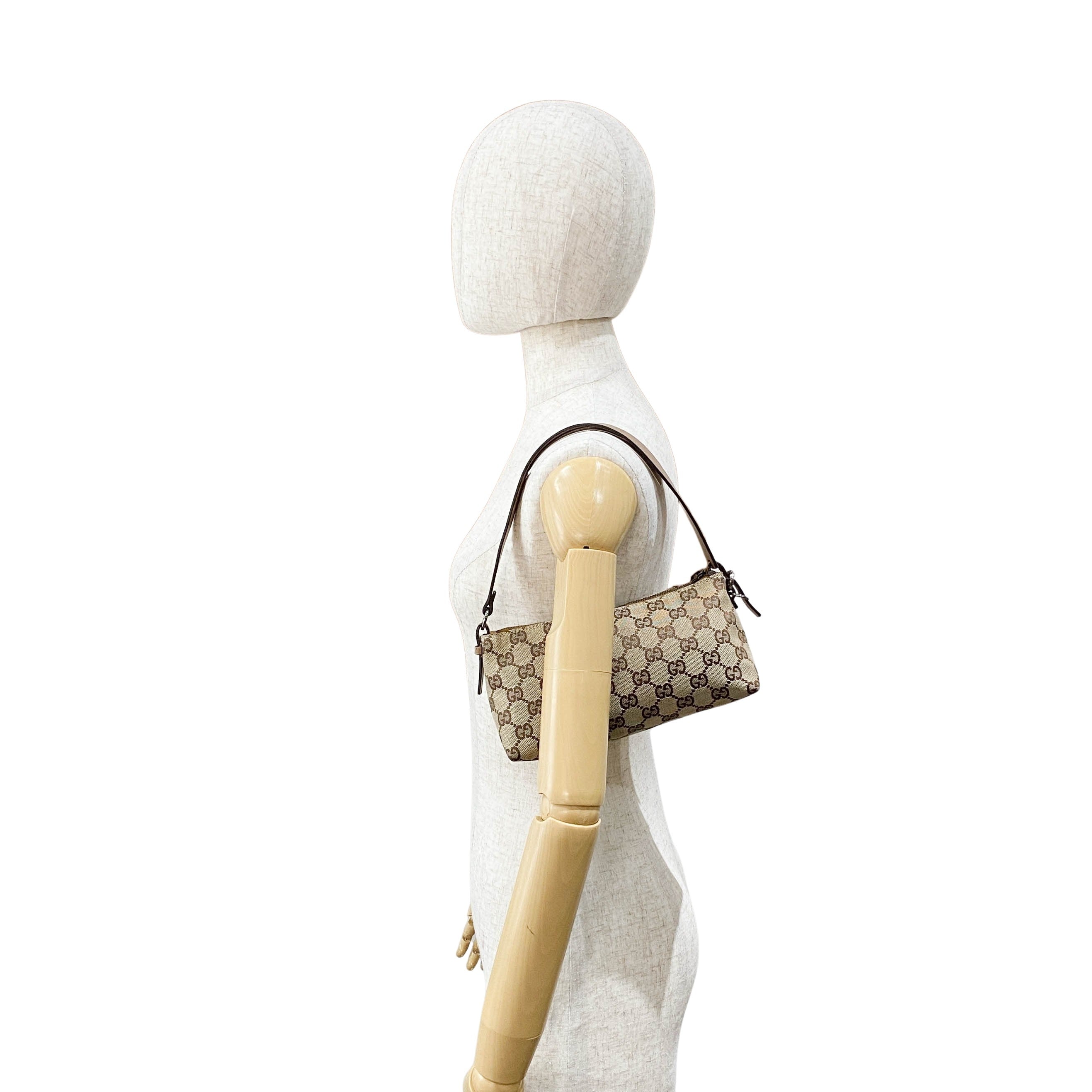 Brown GG Canvas Pochette Bag