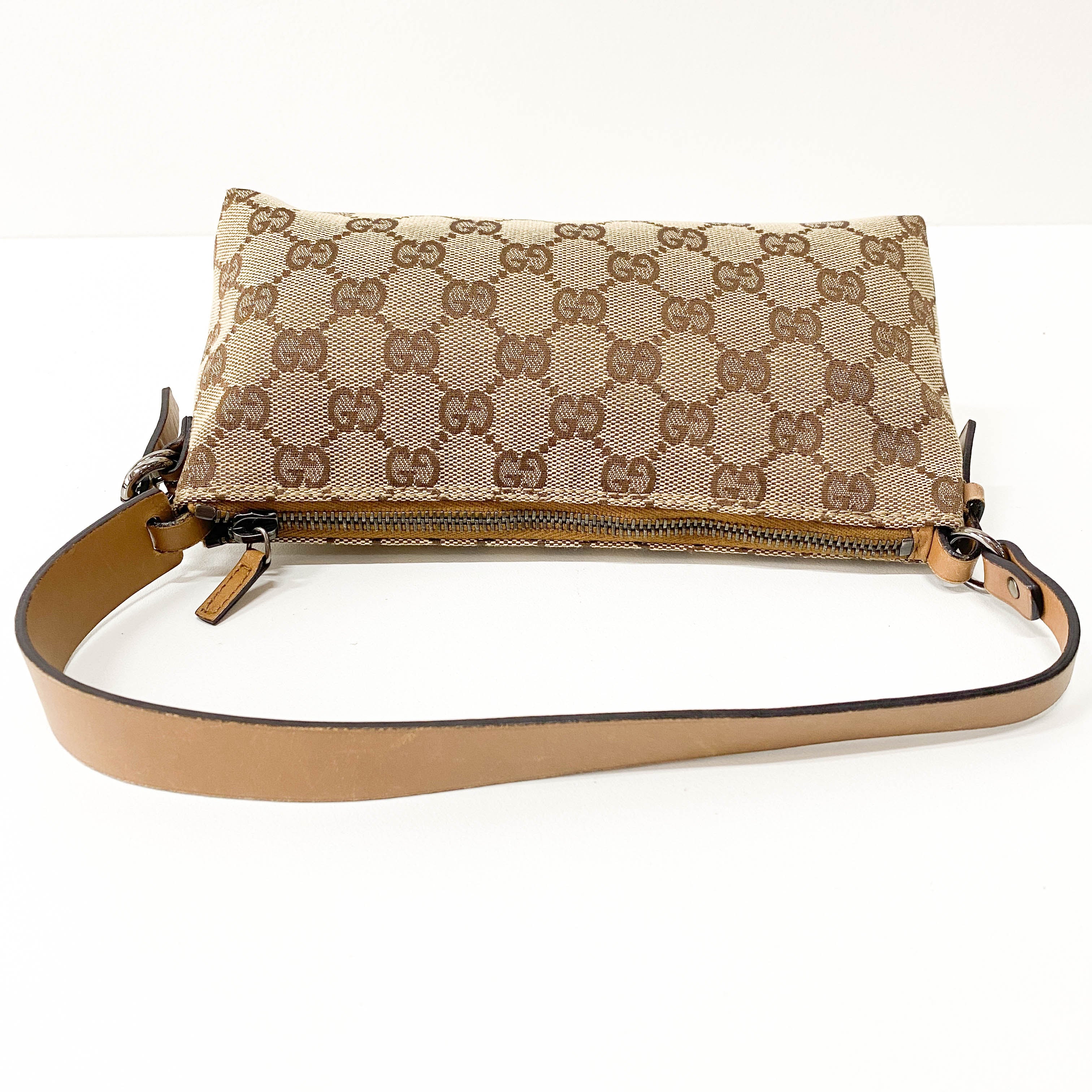 Brown GG Canvas Pochette Bag