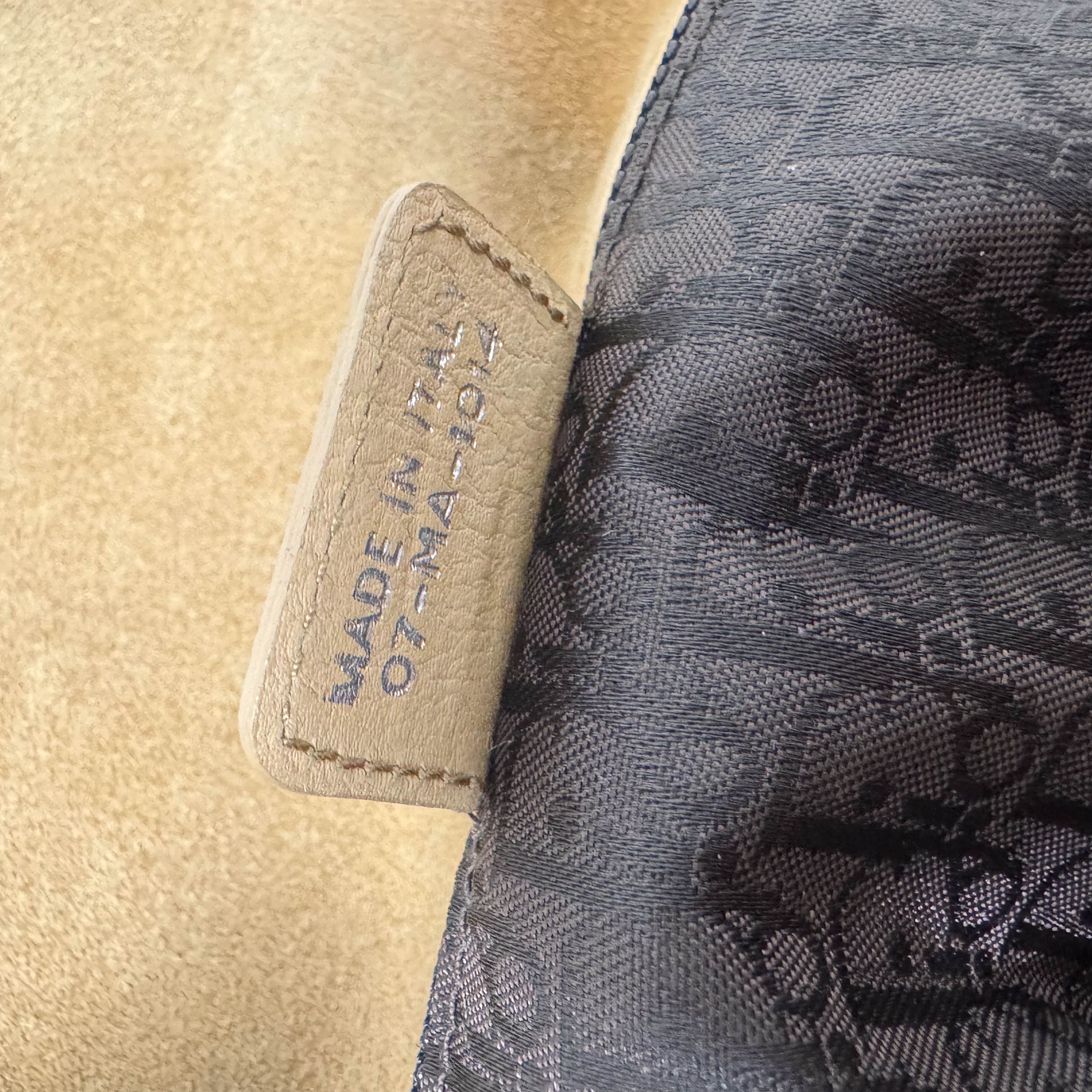 Vintage Suede Beige Shoulder Bag