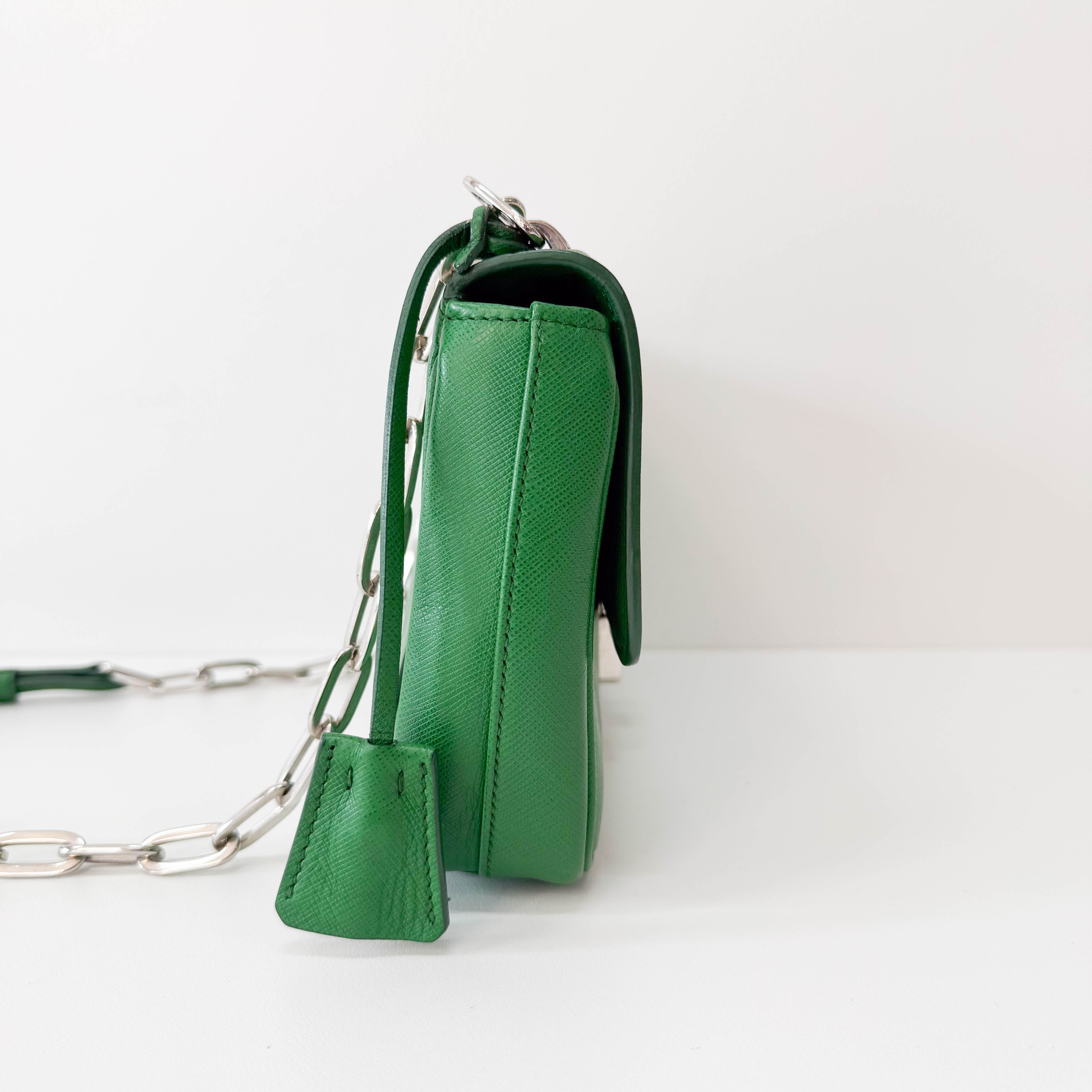 Green Leather Shoulder Bag