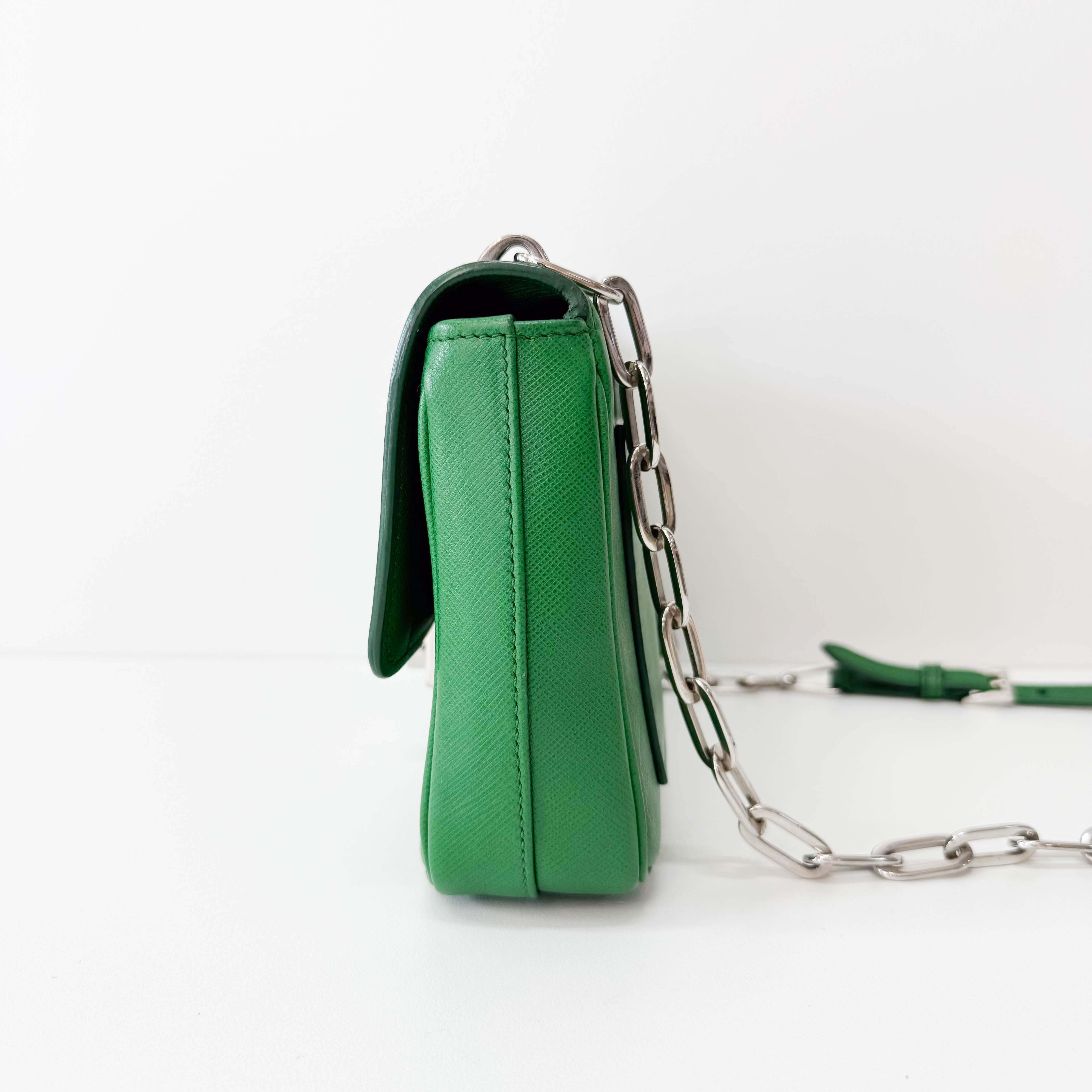 Green Leather Shoulder Bag