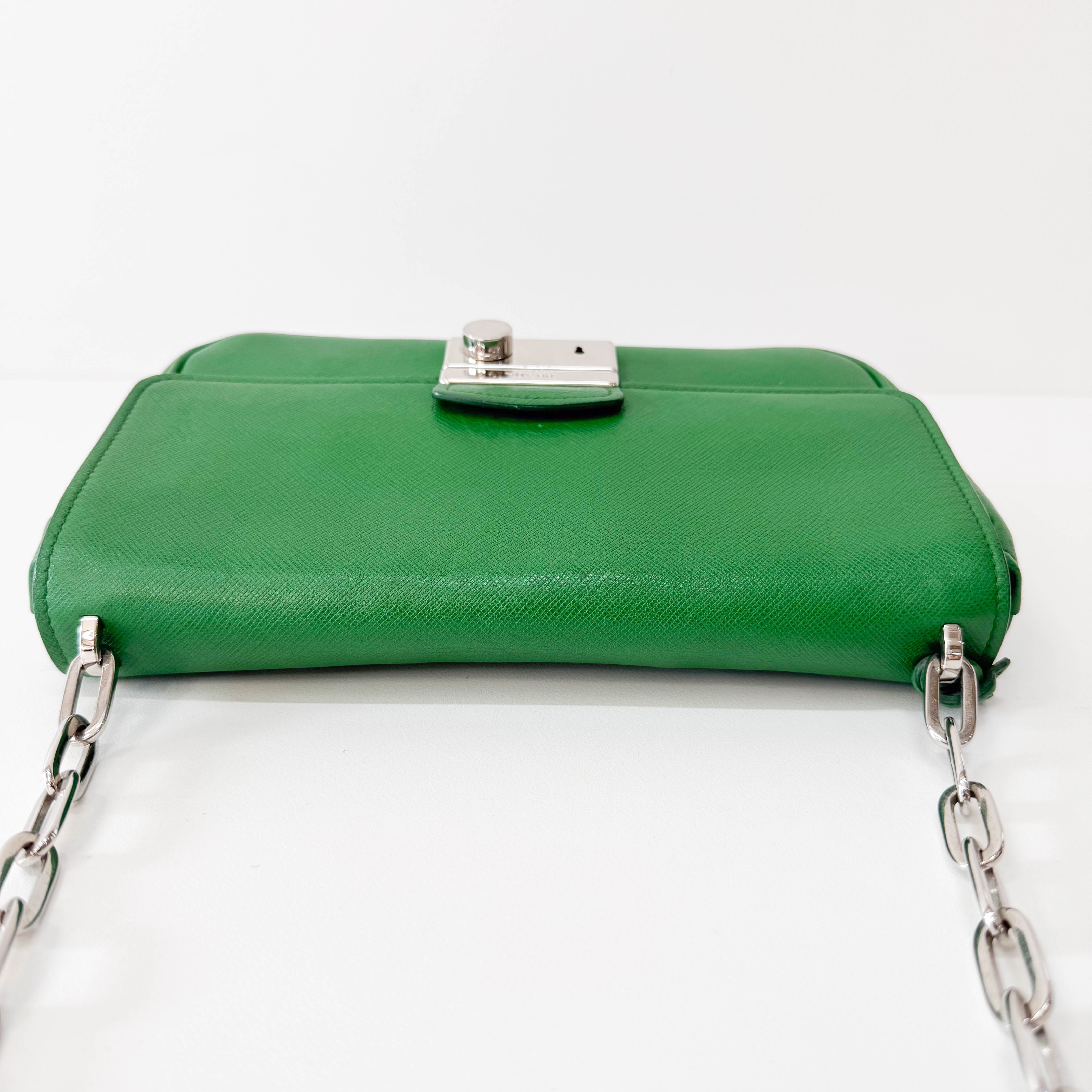 Green Leather Shoulder Bag