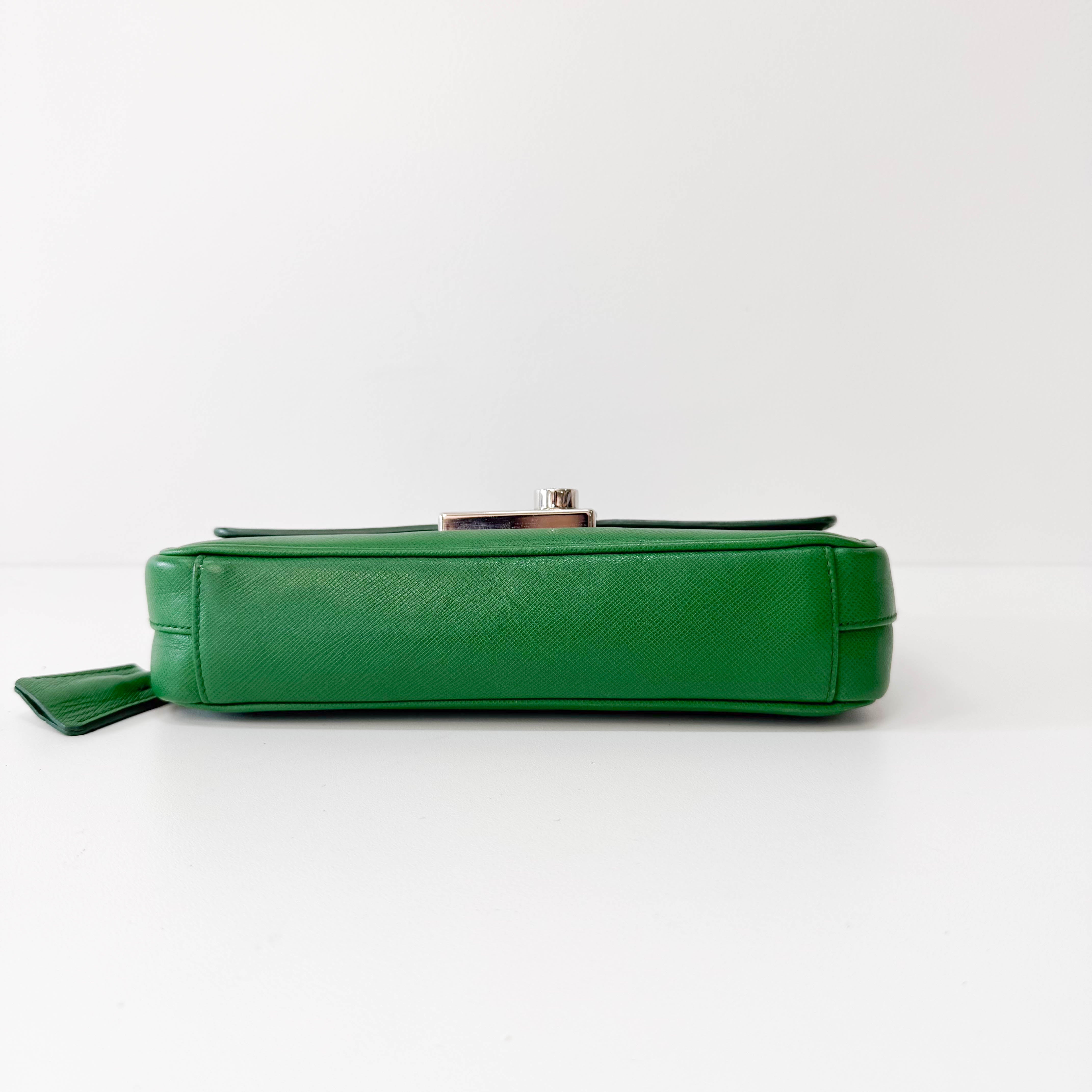 Green Leather Shoulder Bag