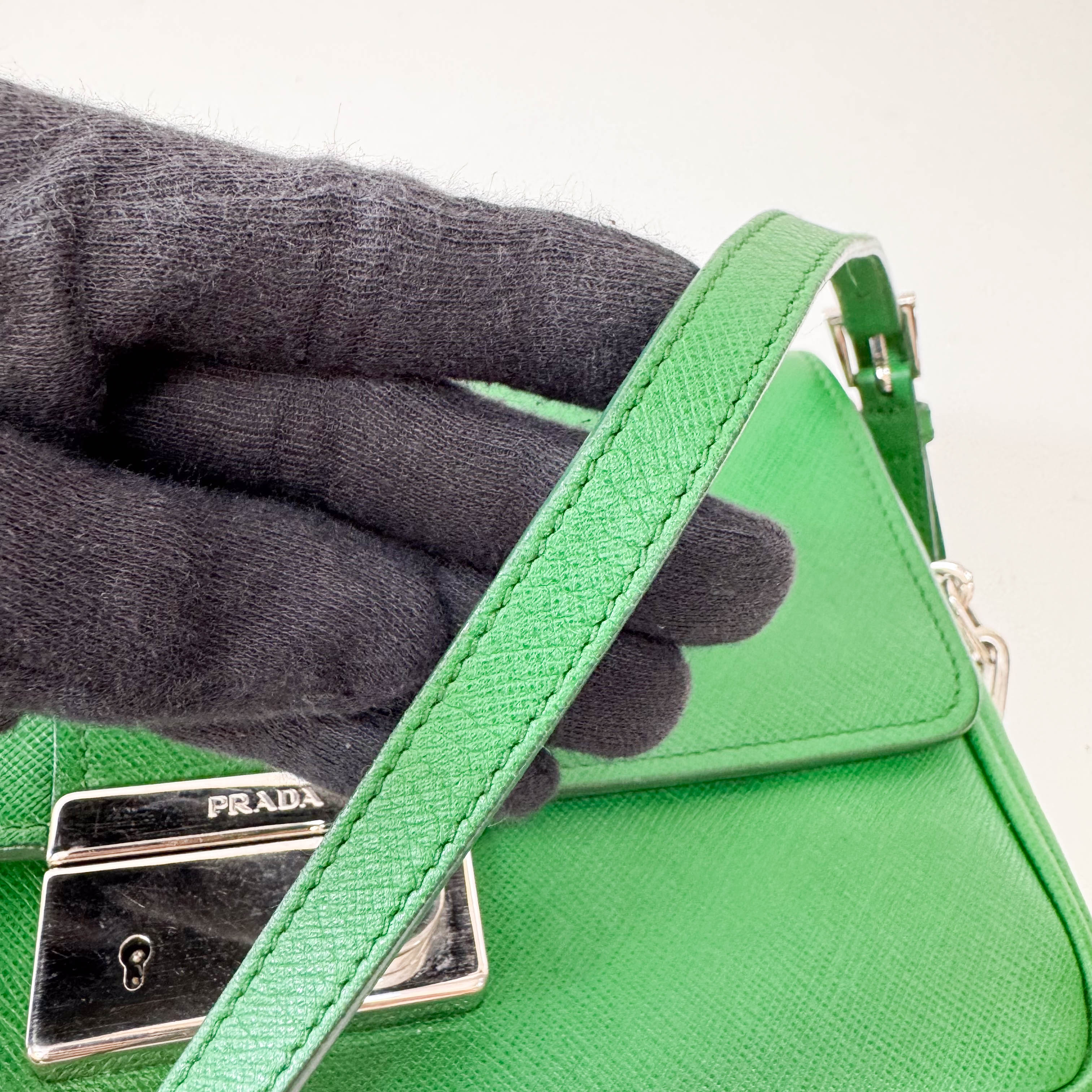 Green Leather Shoulder Bag