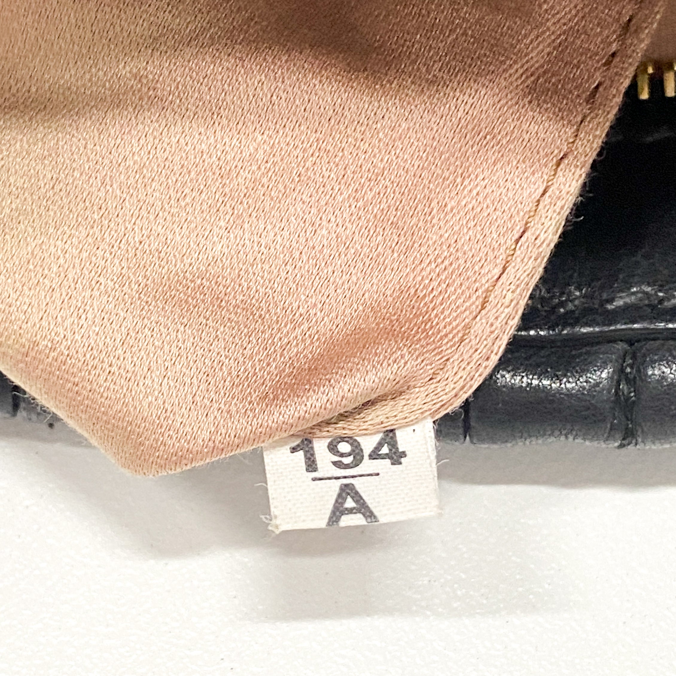 Matelasse Black Leather Clutch Bag