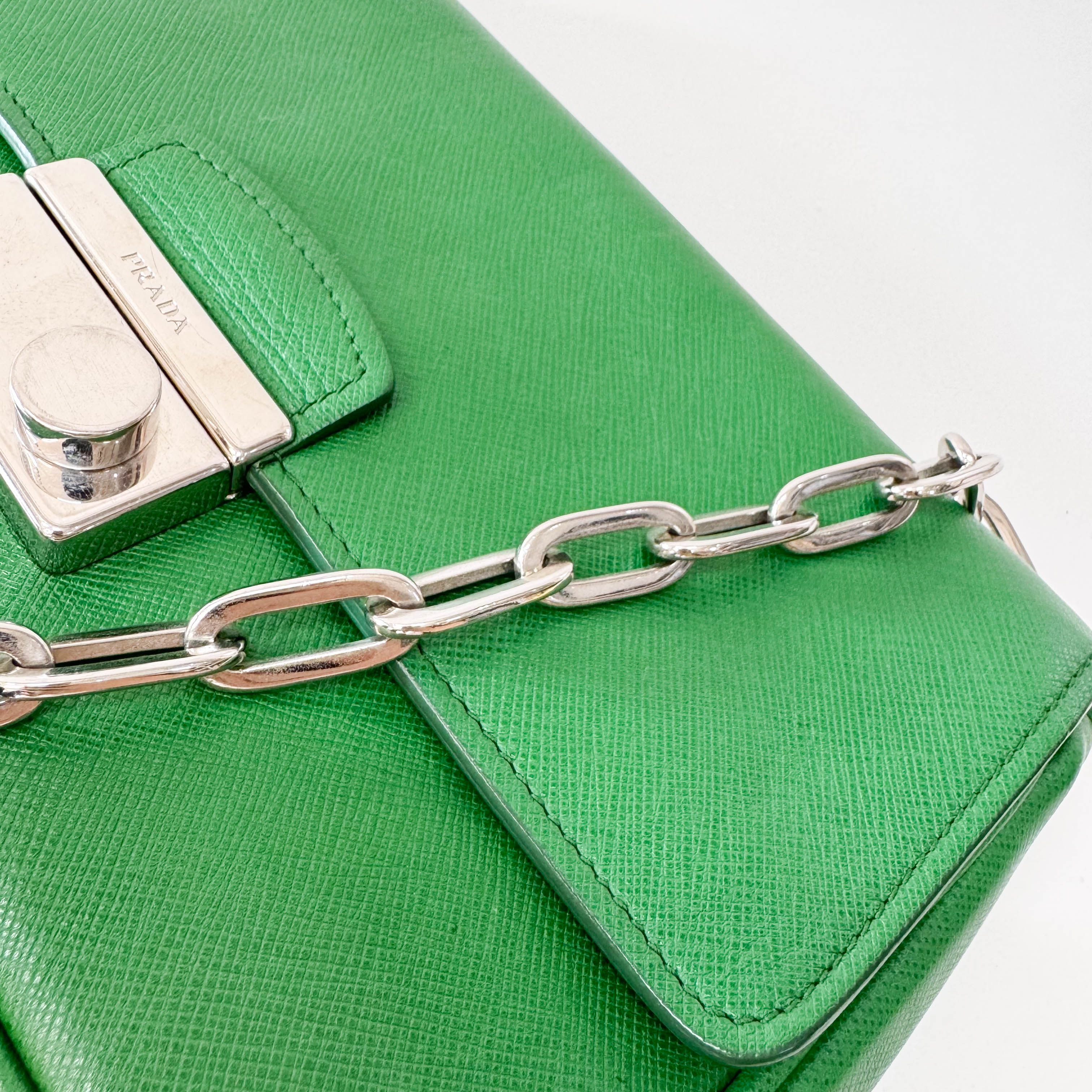 Green Leather Shoulder Bag