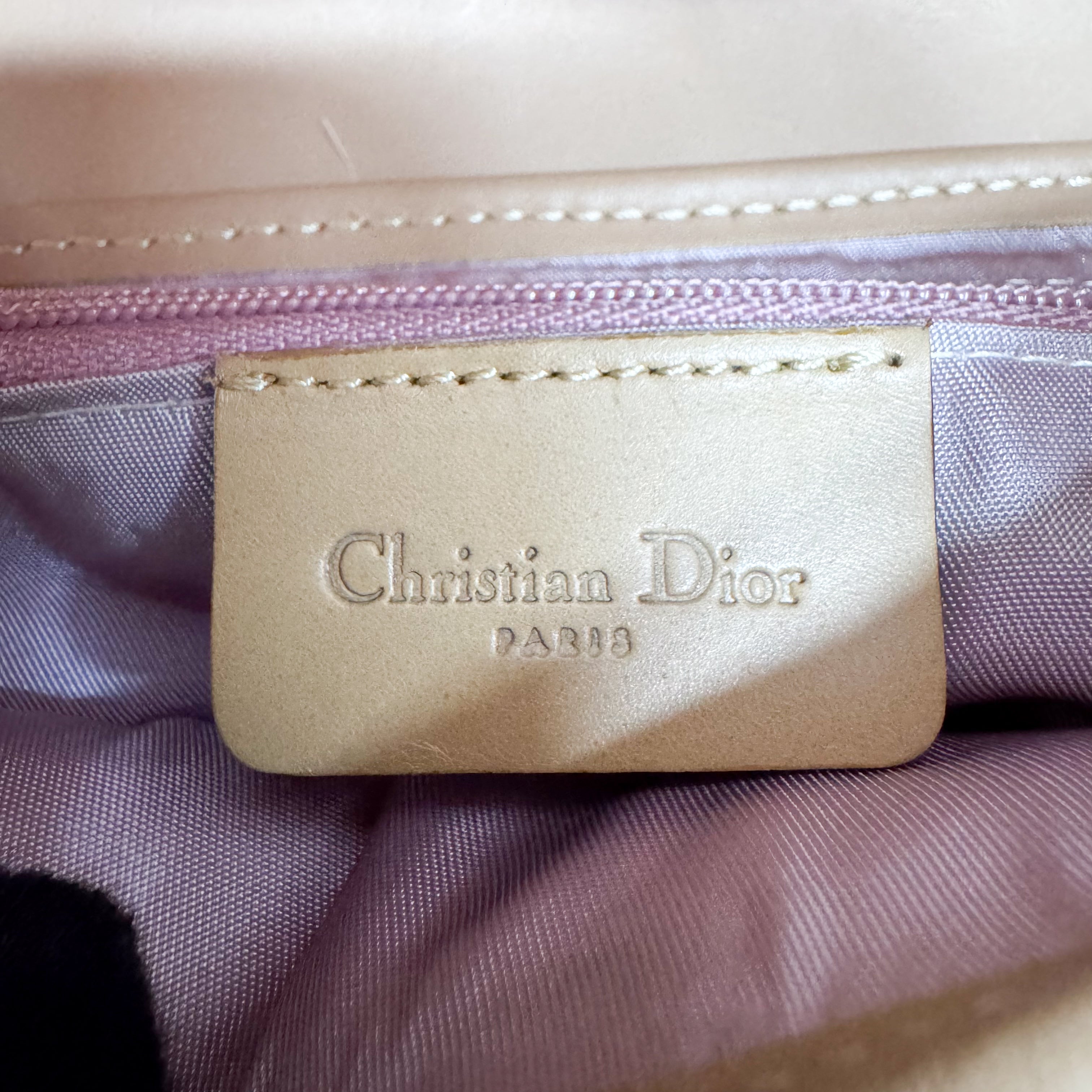 Beige Pony Hair Saddle Bag