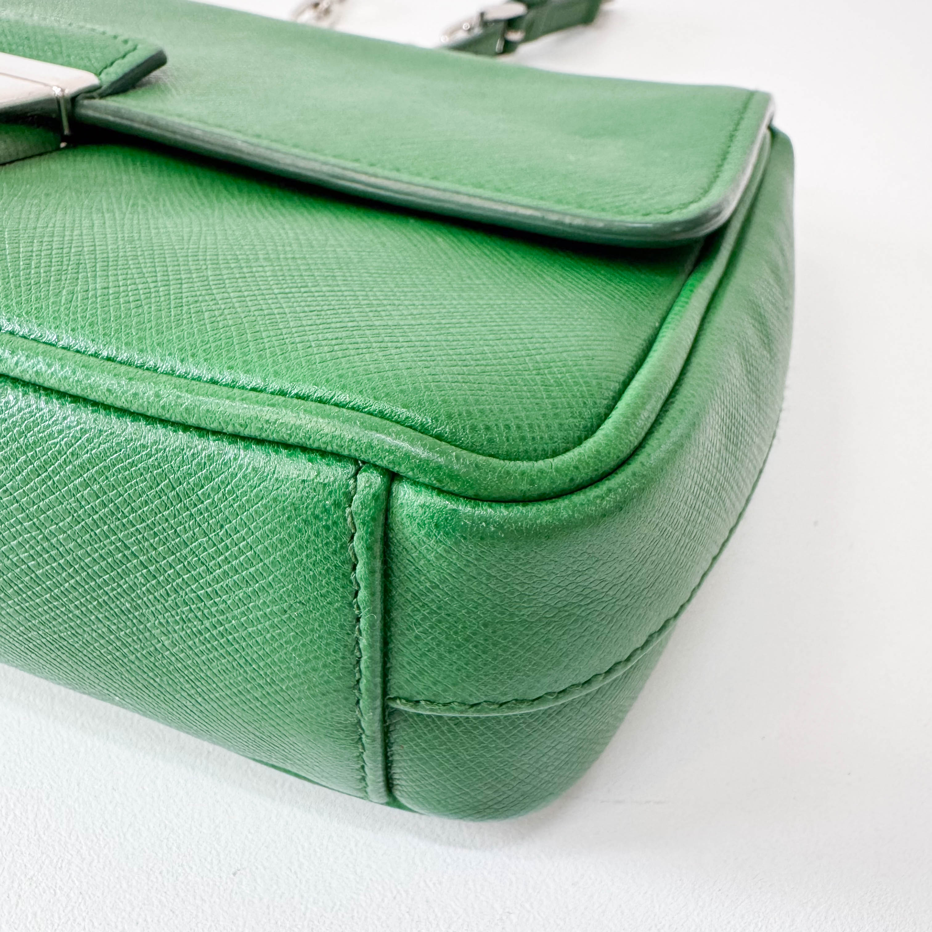 Green Leather Shoulder Bag