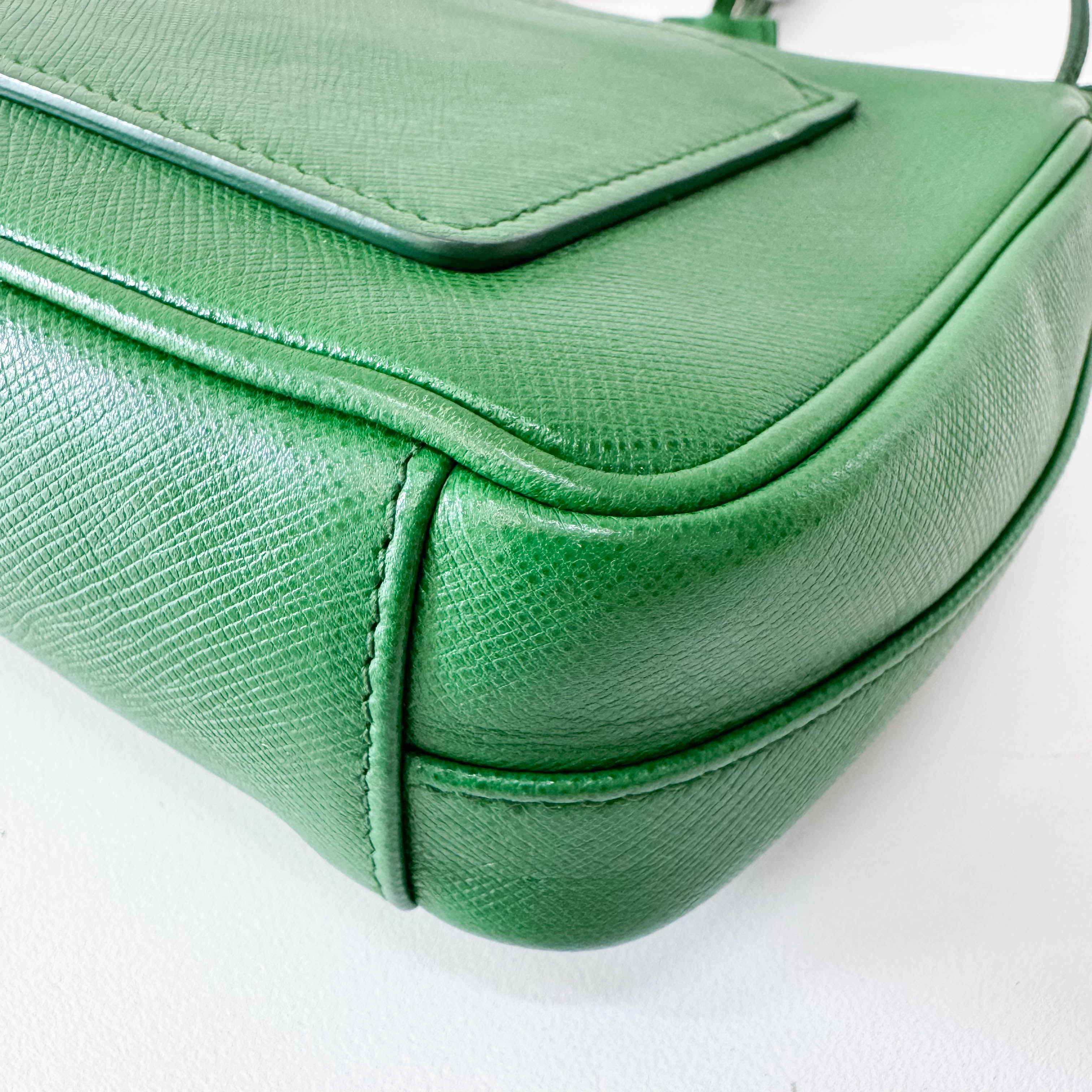 Green Leather Shoulder Bag