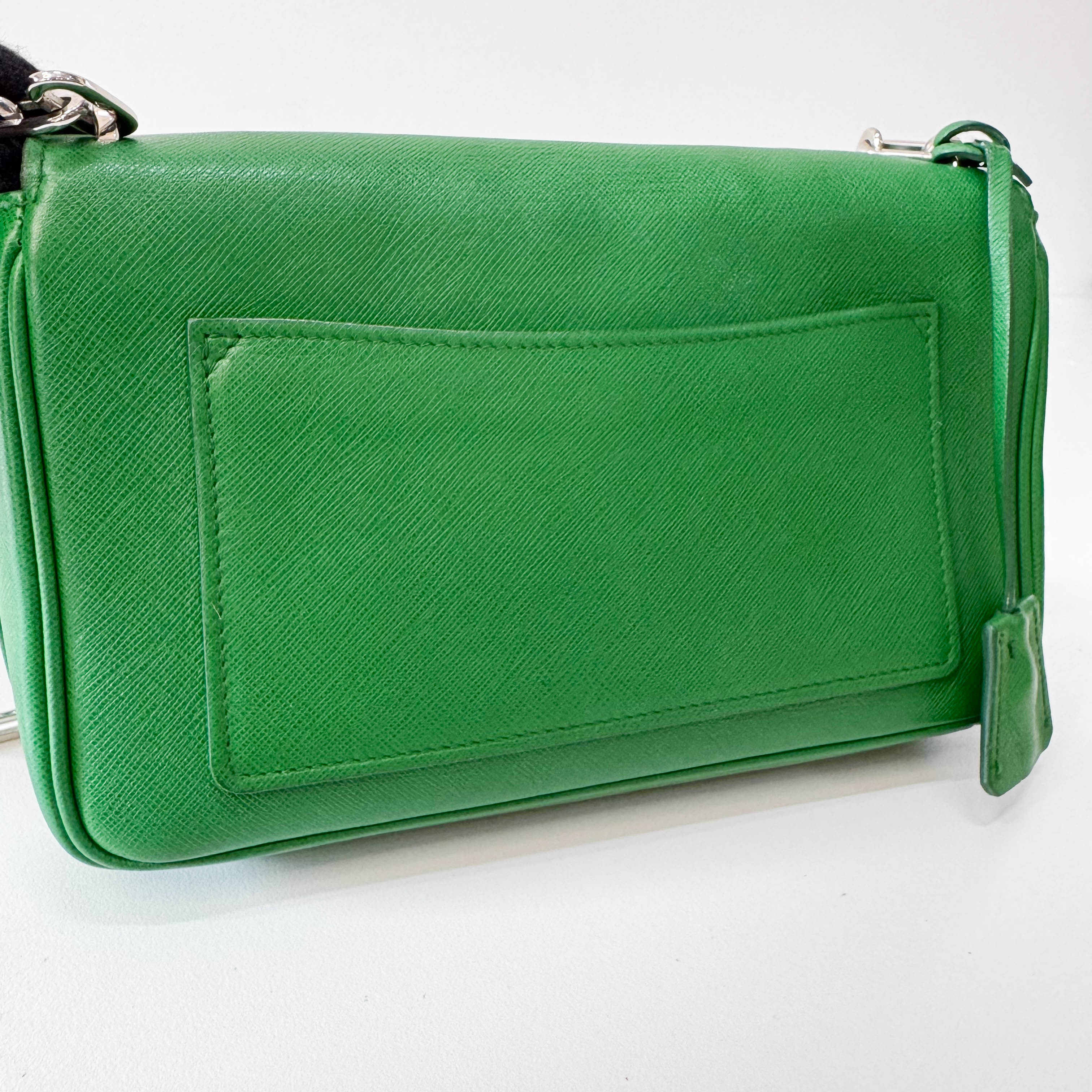 Green Leather Shoulder Bag