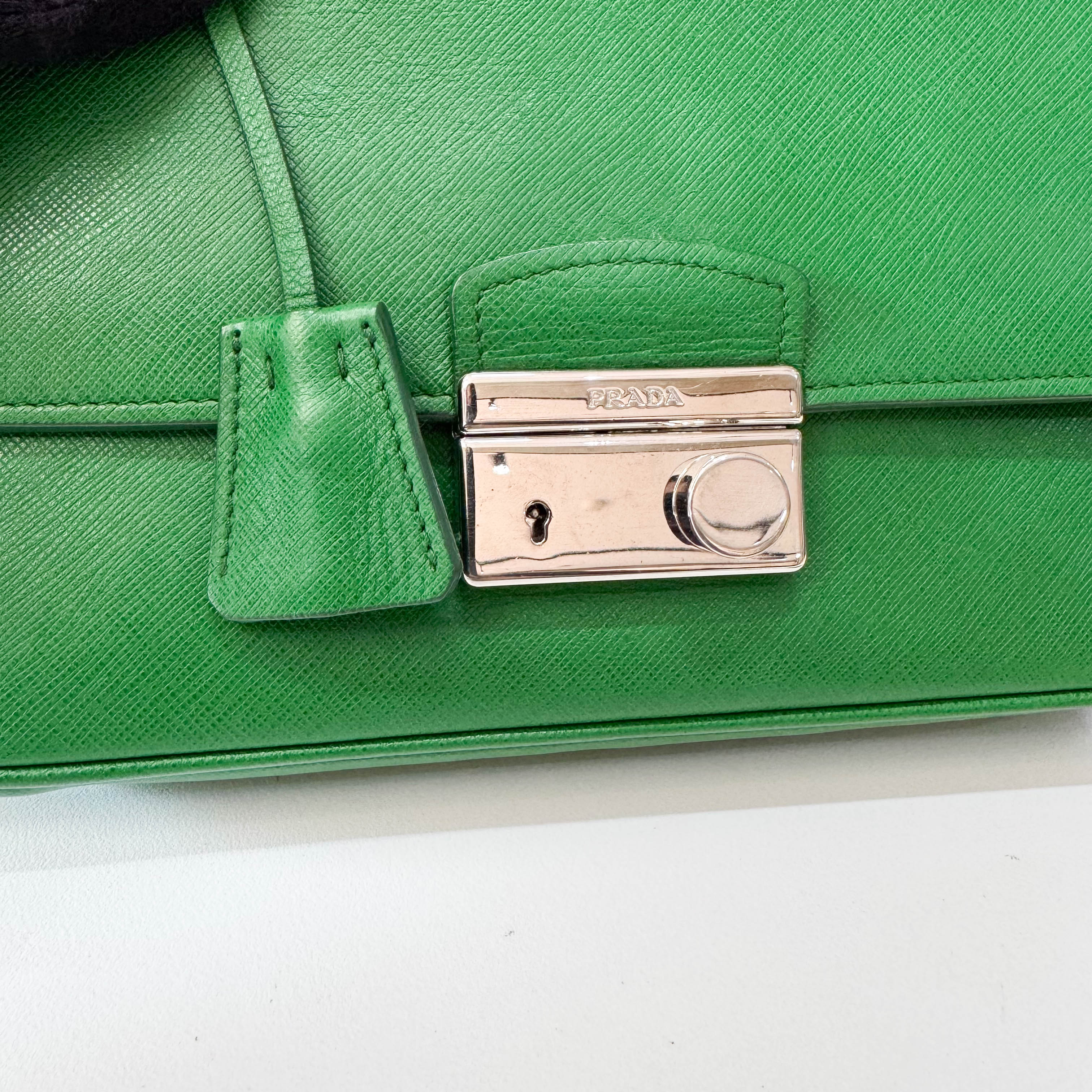 Green Leather Shoulder Bag