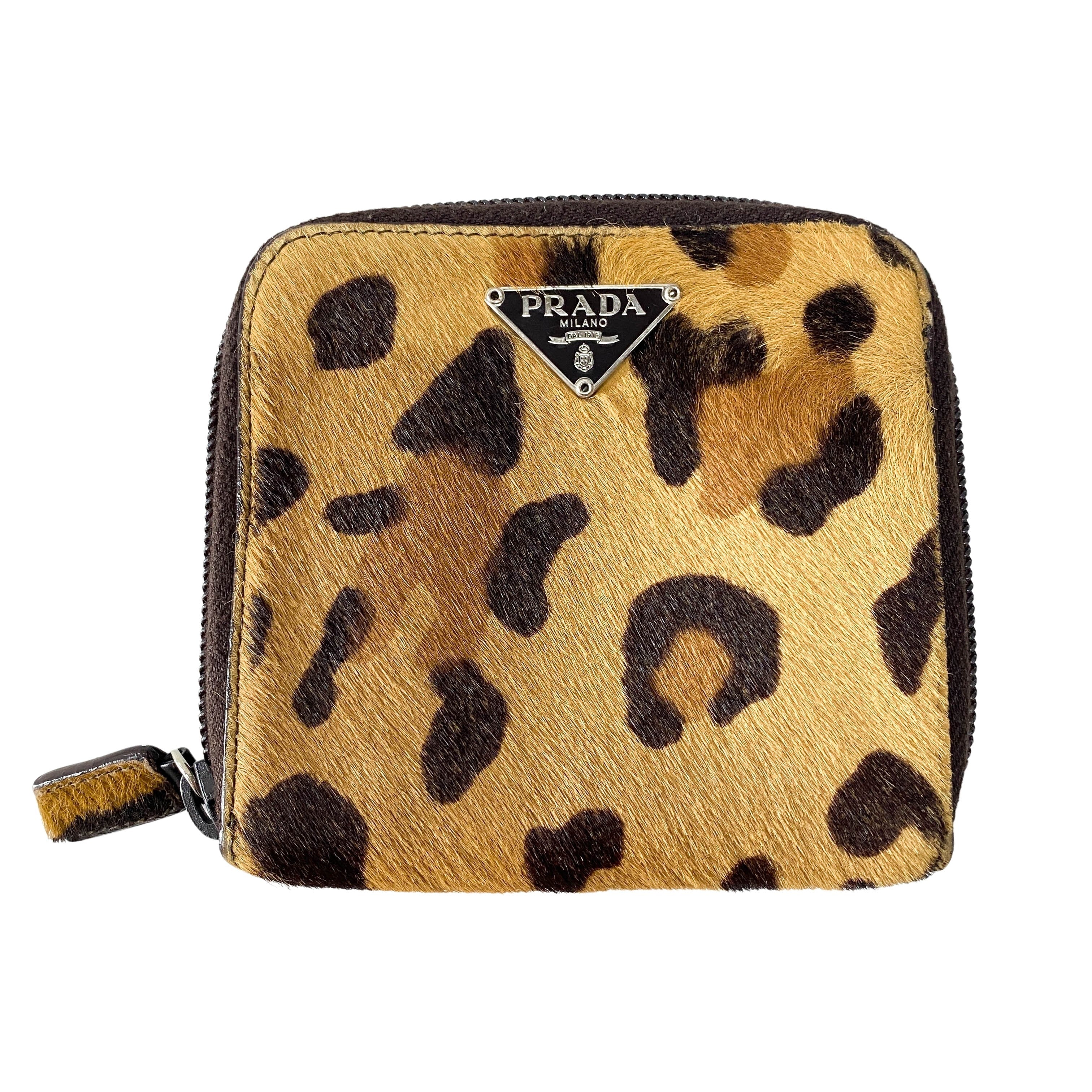Leopard Pony Hair Wallet