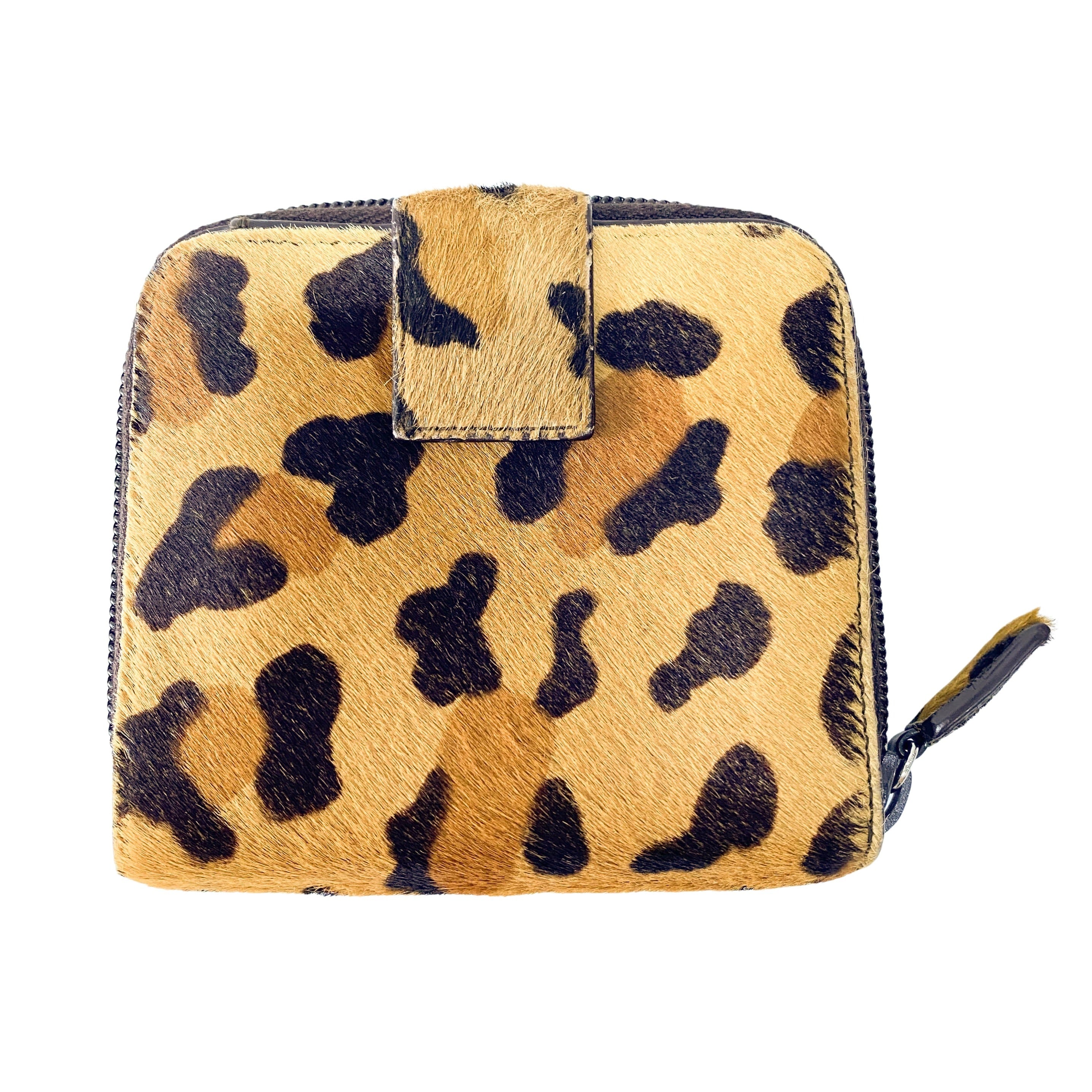 Leopard Pony Hair Wallet