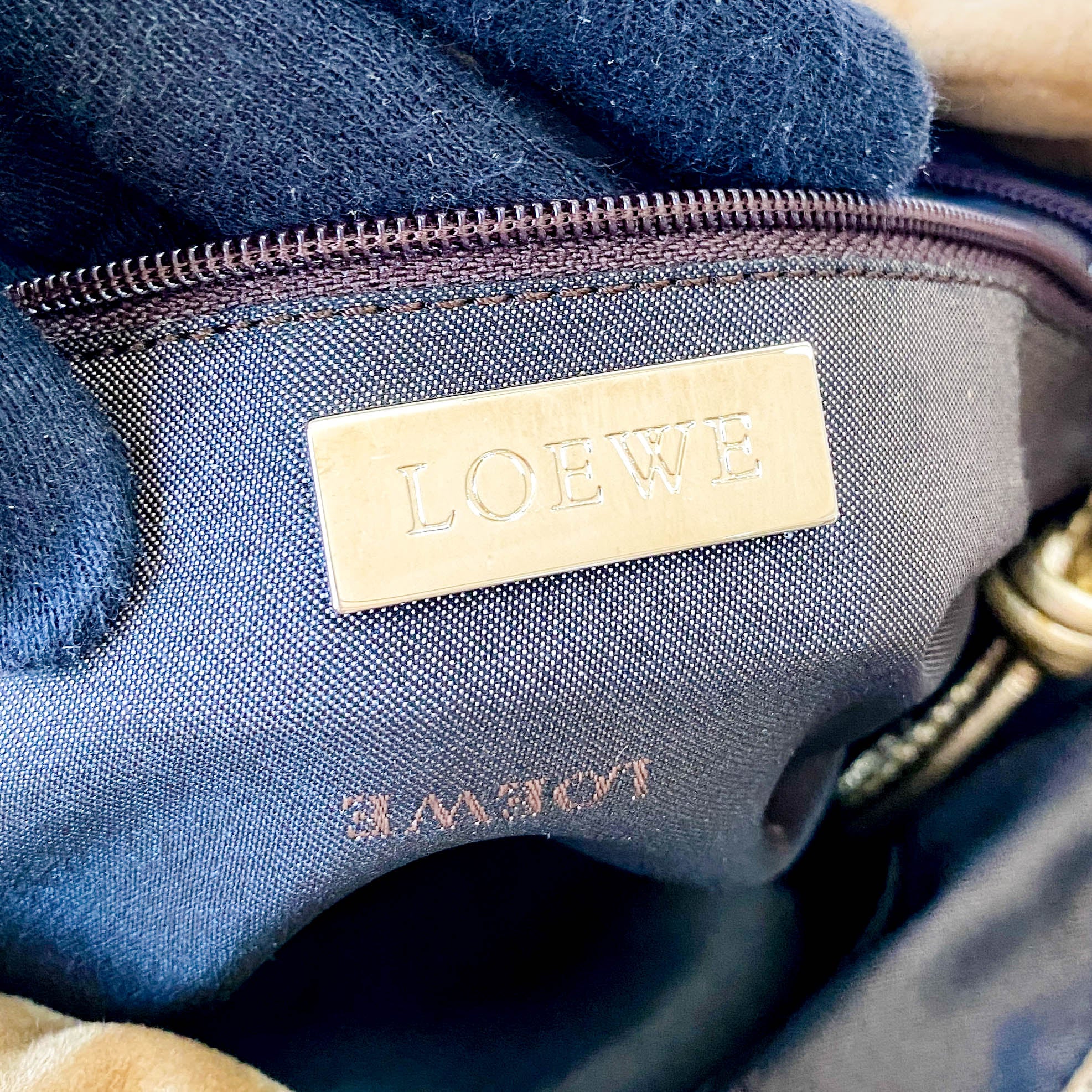 Rose Gold Suede Shoulder Bag