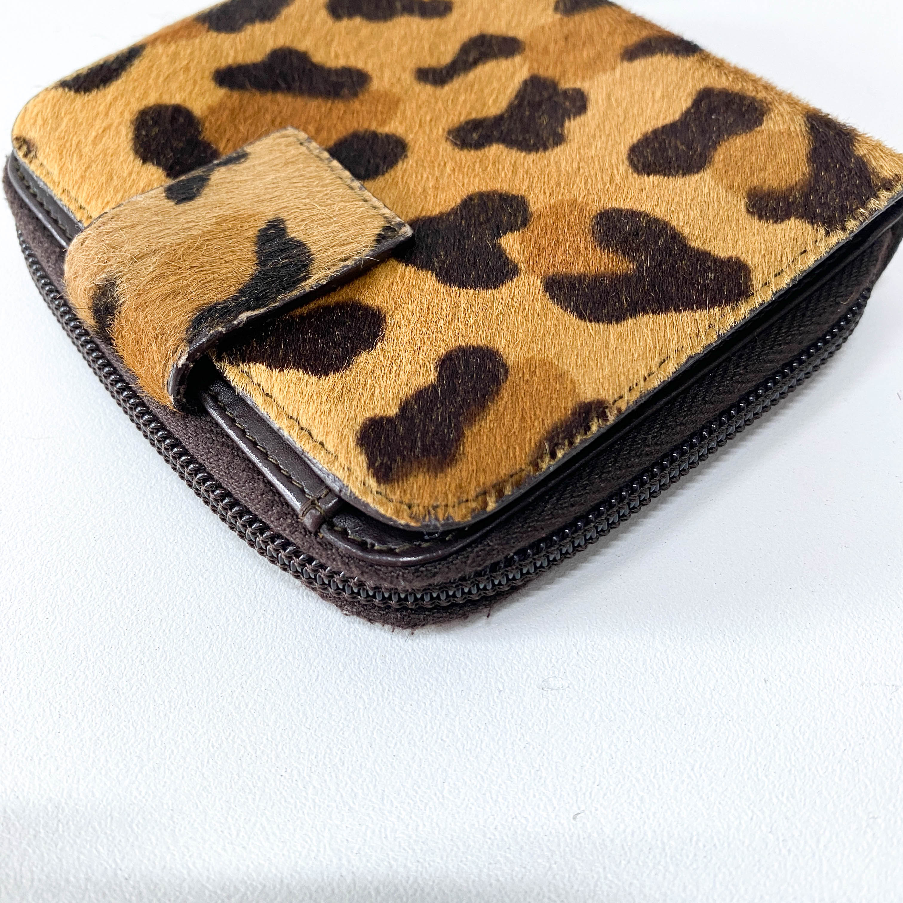 Leopard Pony Hair Wallet