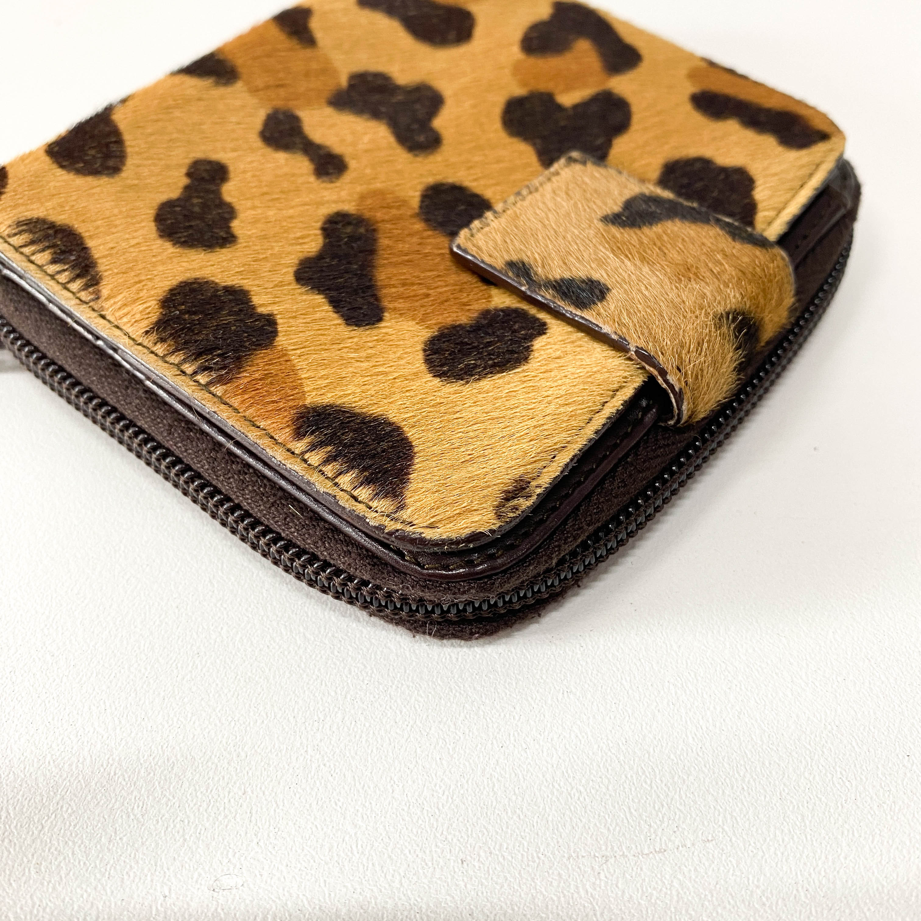 Leopard Pony Hair Wallet