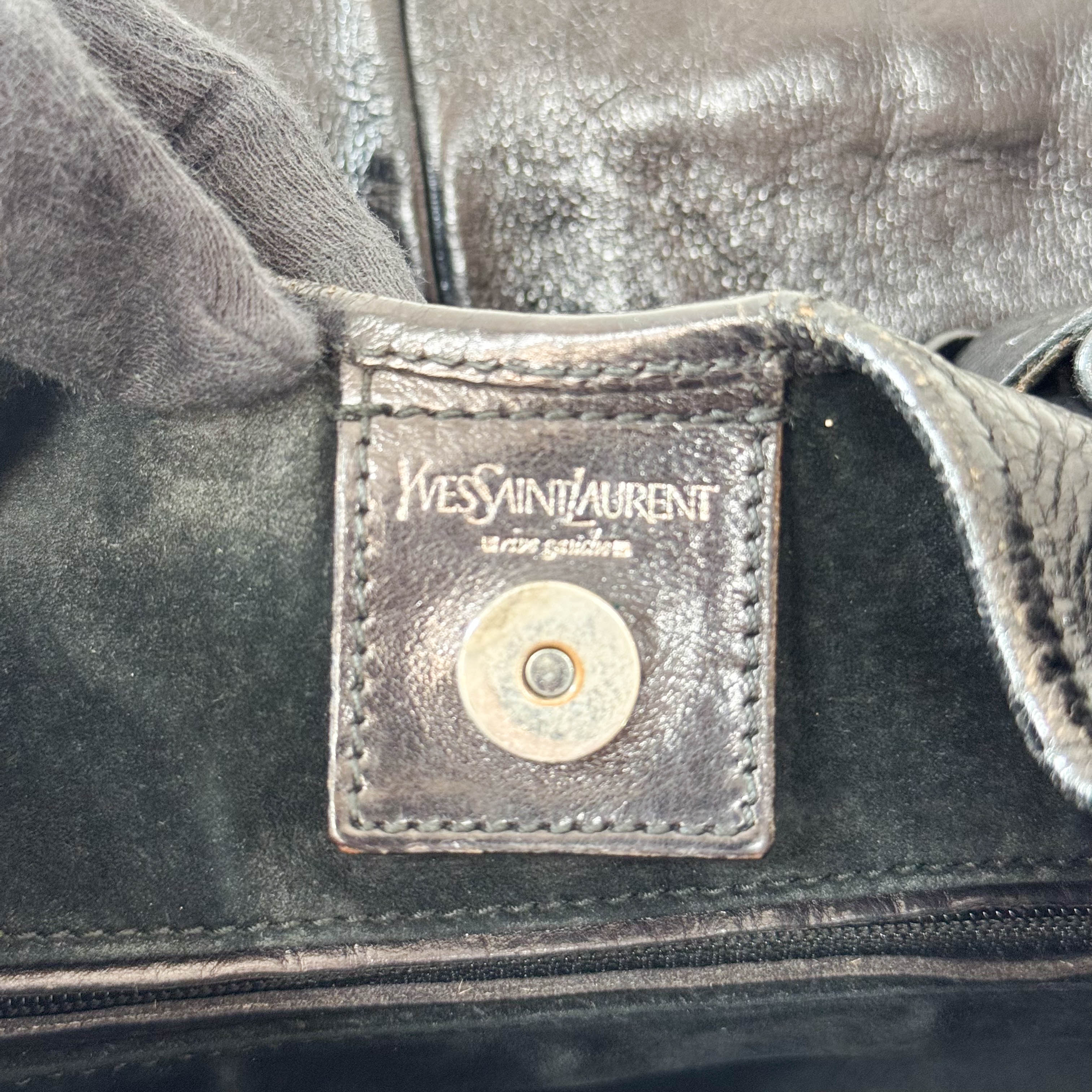 Mombasa Black Leather Shoulder Bag