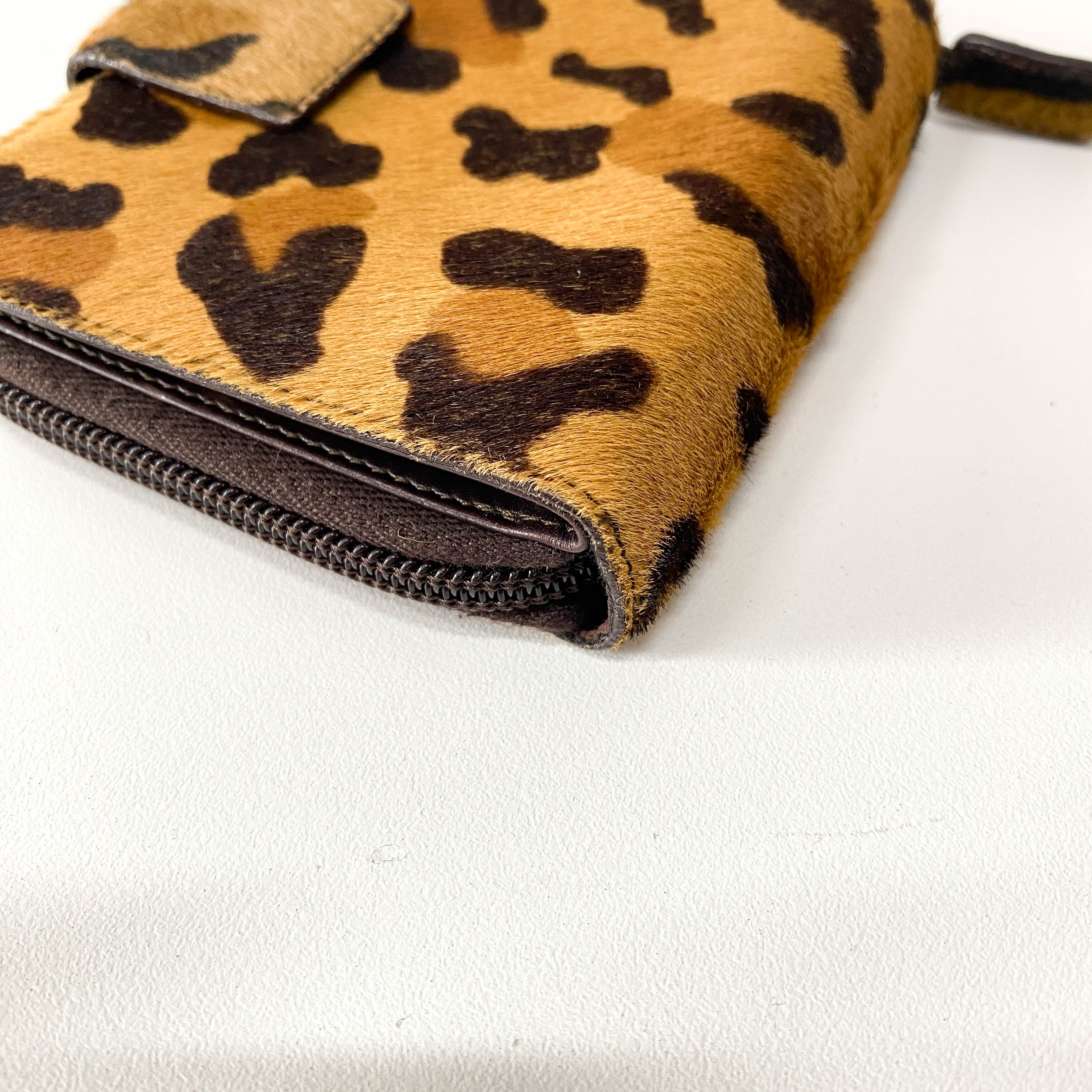 Leopard Pony Hair Wallet