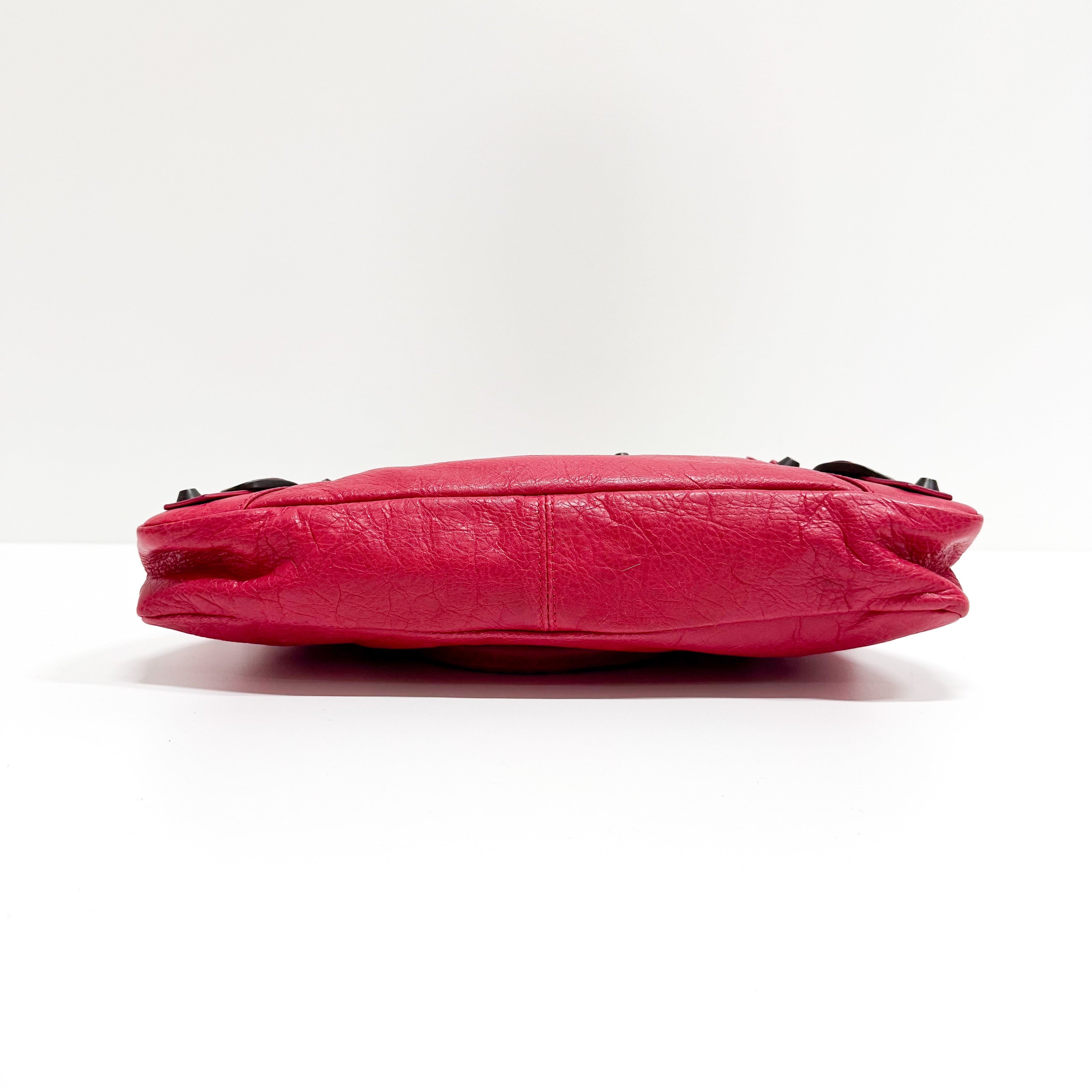 Mini City Pink Leather Two Way Bag