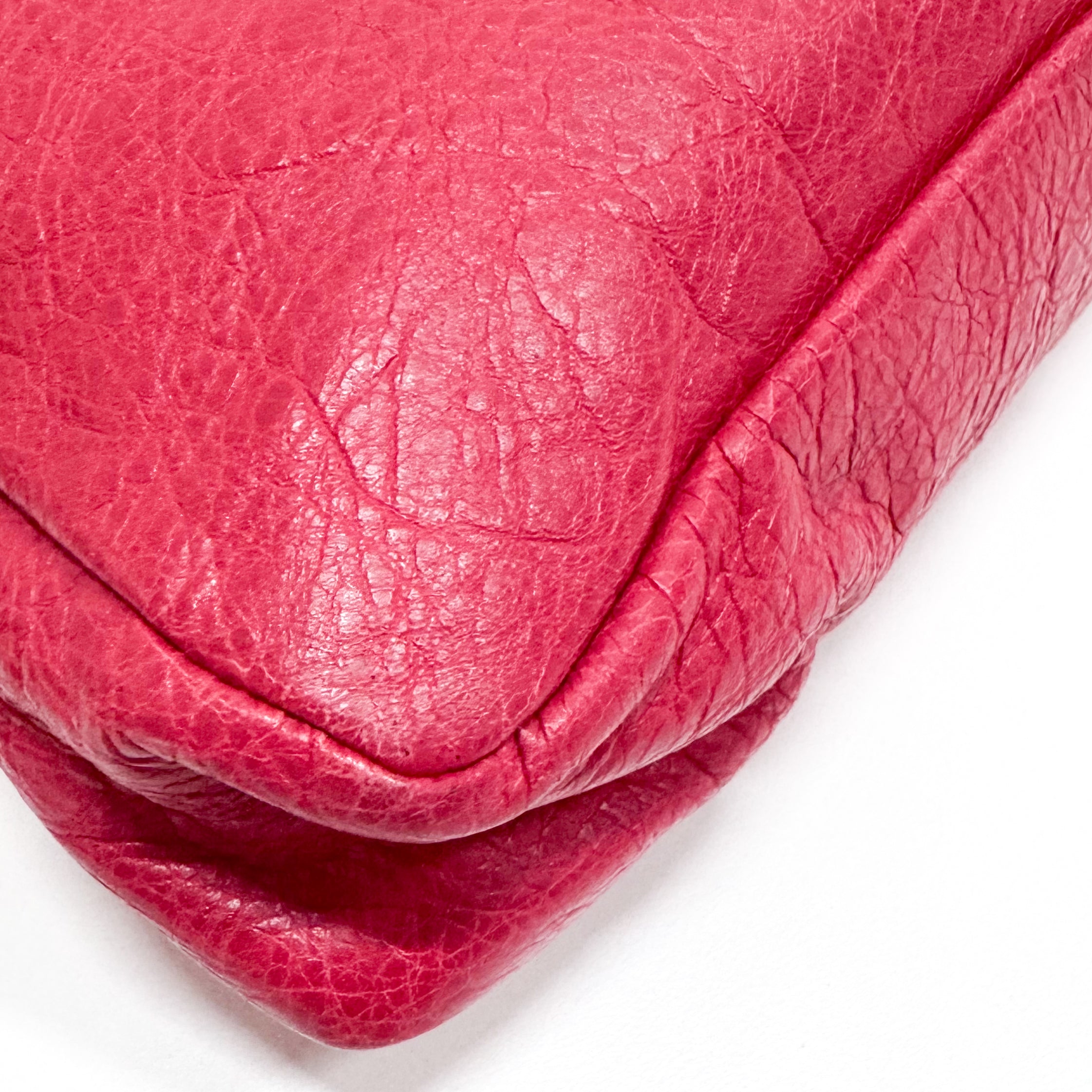 Mini City Pink Leather Two Way Bag