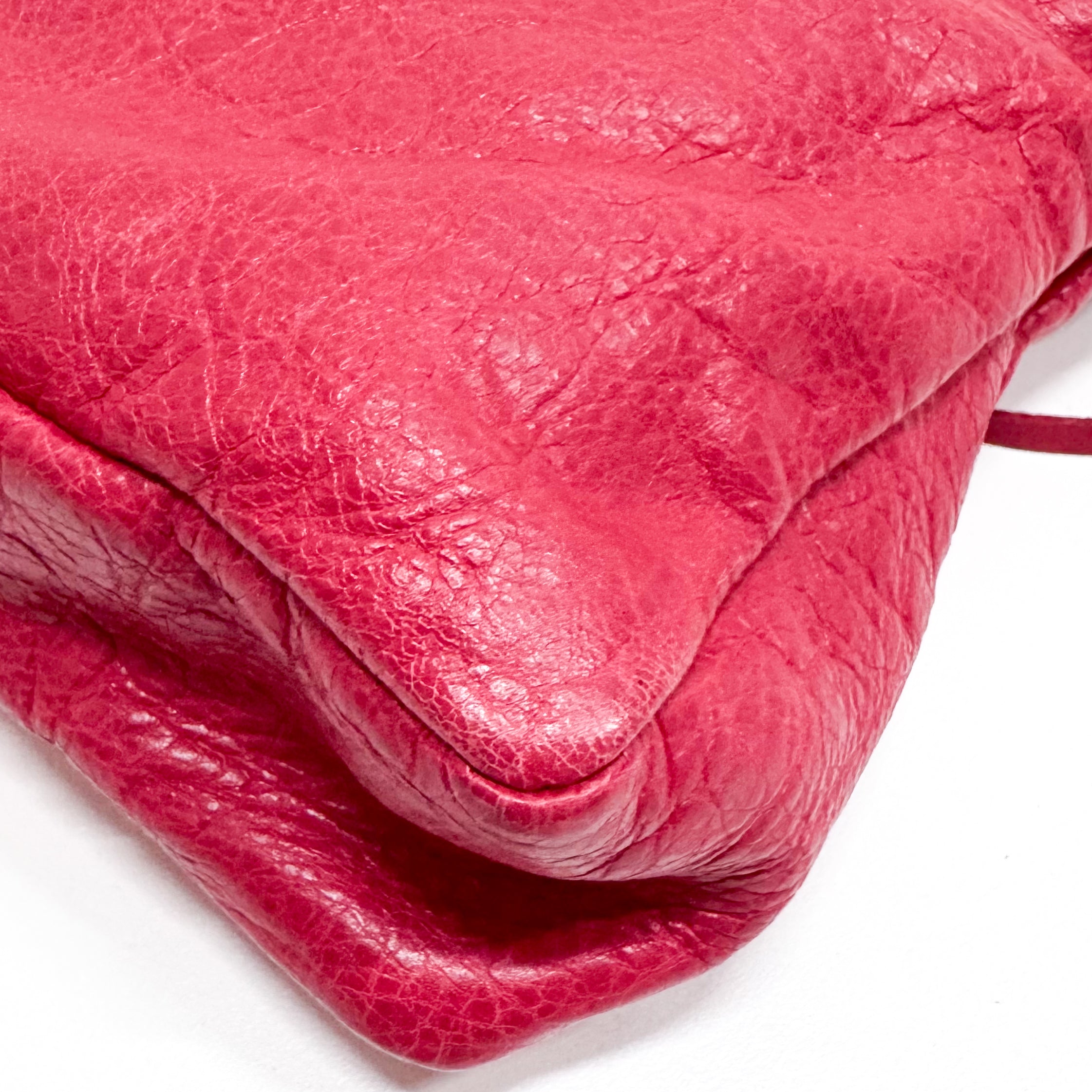 Mini City Pink Leather Two Way Bag