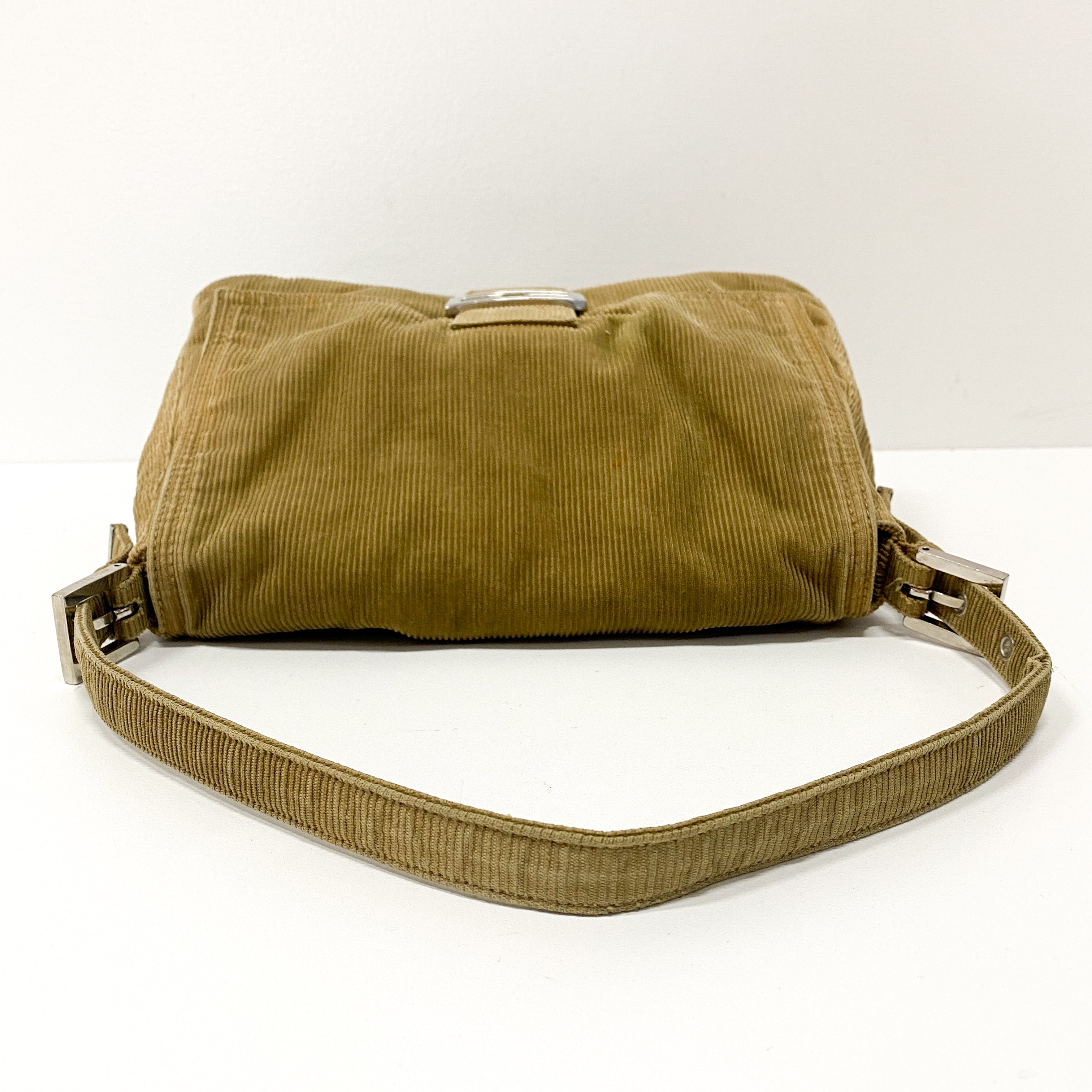 Mamma Baguette Brown Corduroy Shoulder Bag