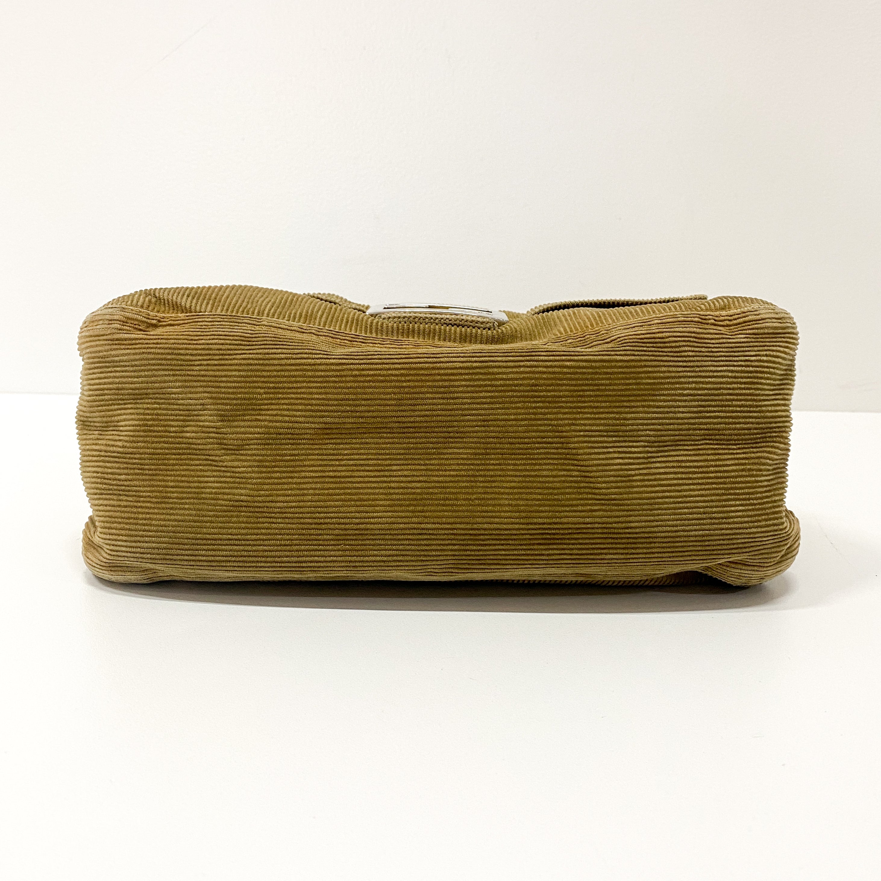 Mamma Baguette Brown Corduroy Shoulder Bag