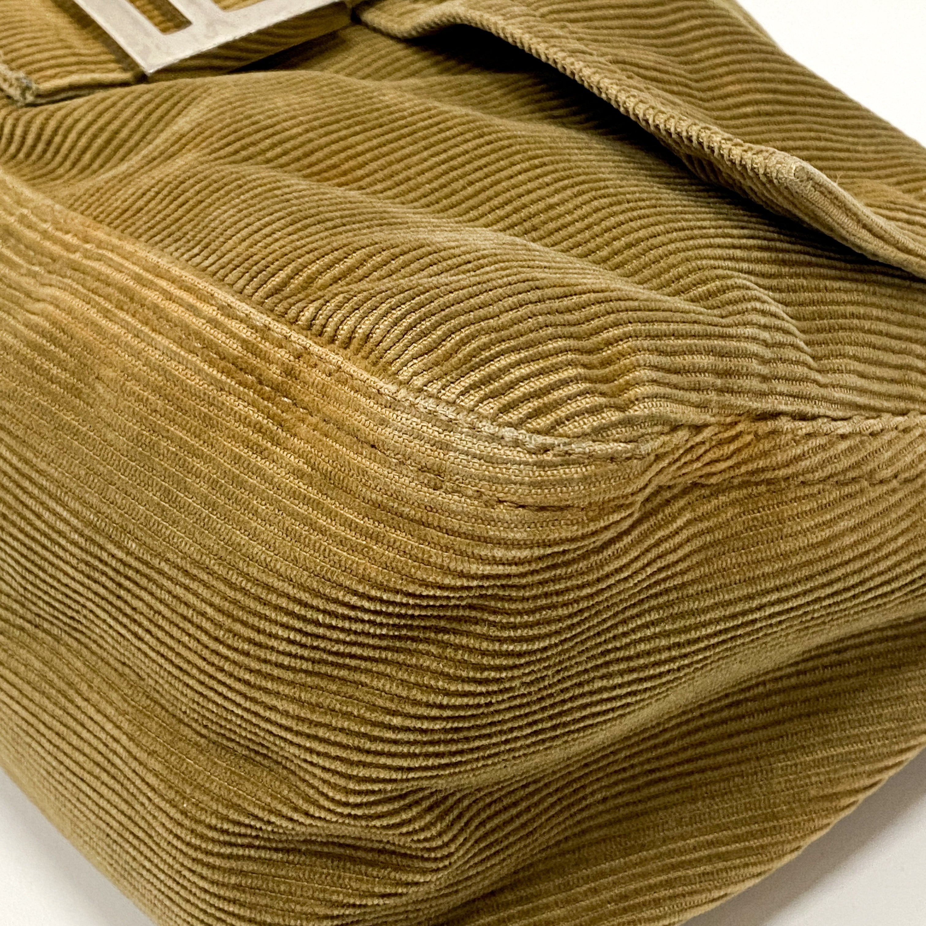 Mamma Baguette Brown Corduroy Shoulder Bag