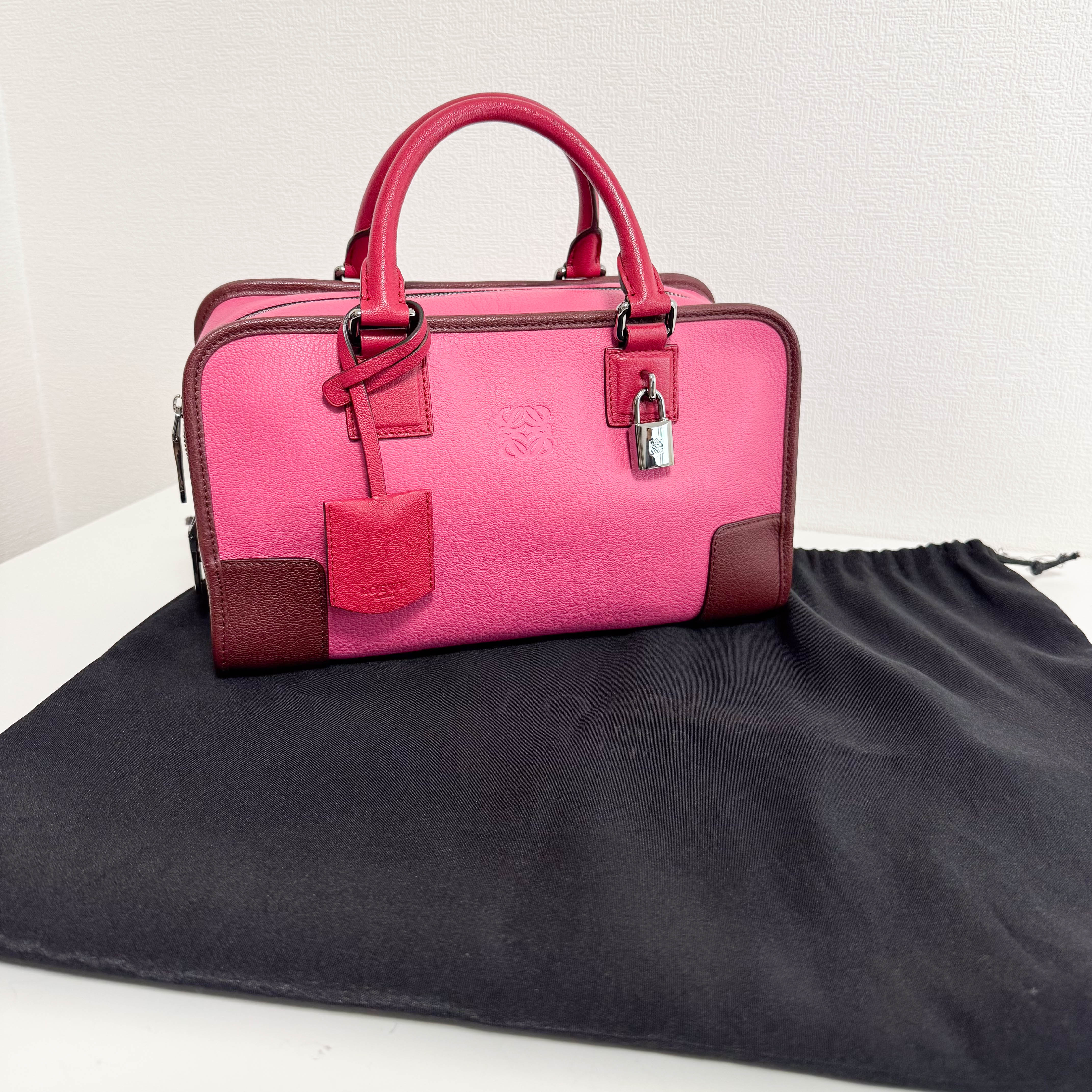 Amazona 28 Pink Leather Hand Bag