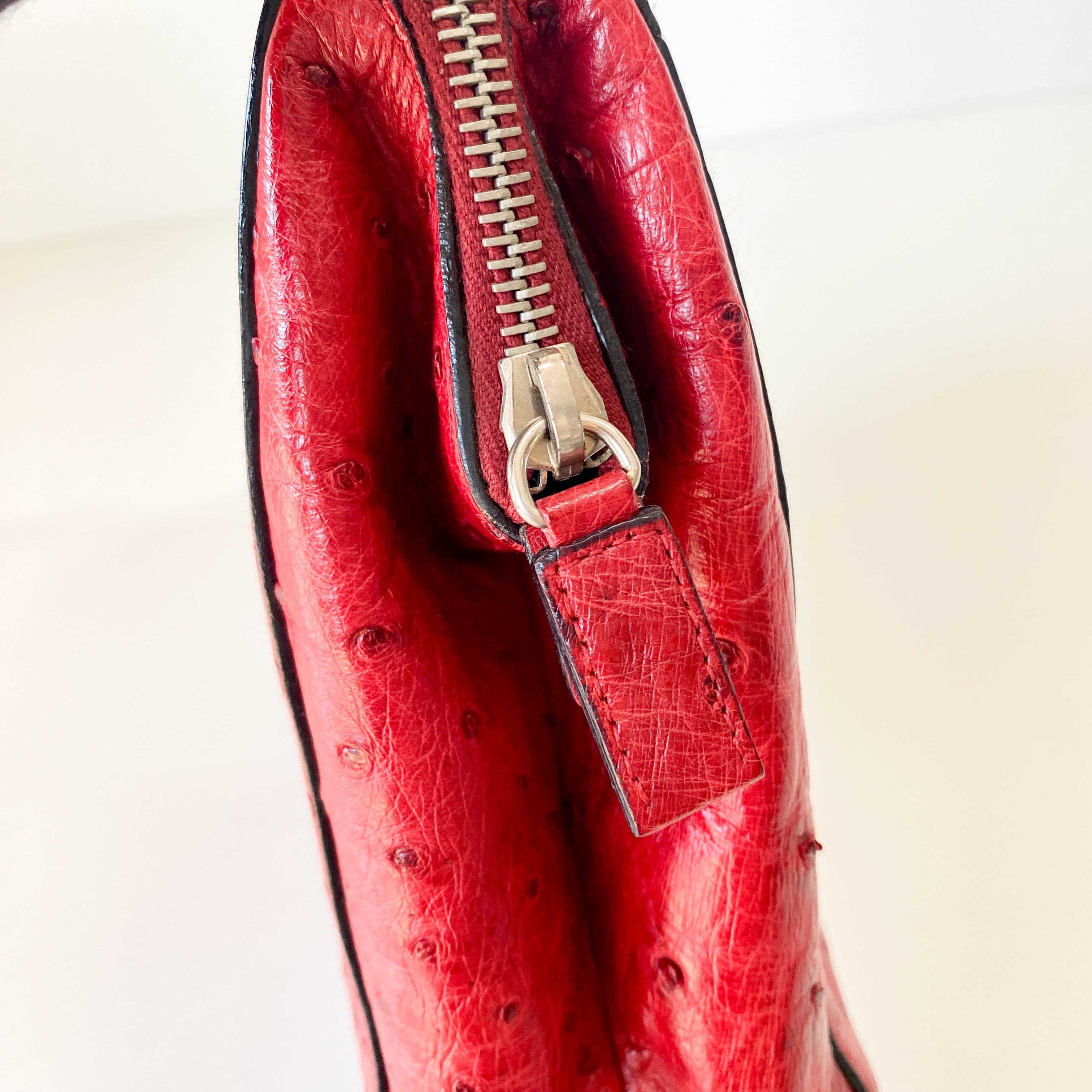 Red Leather Shoulder Bag