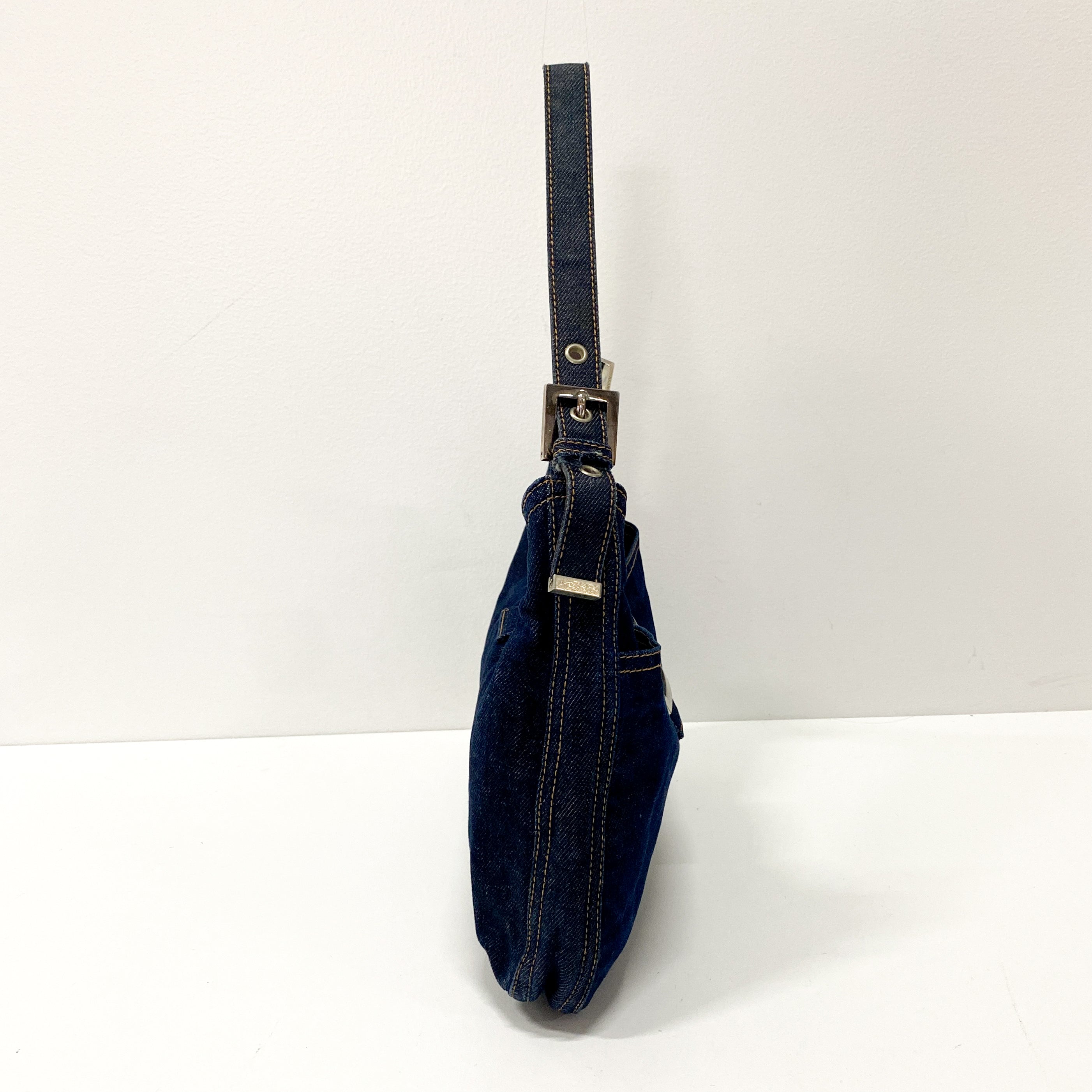 Blue Denim Shoulder Bag