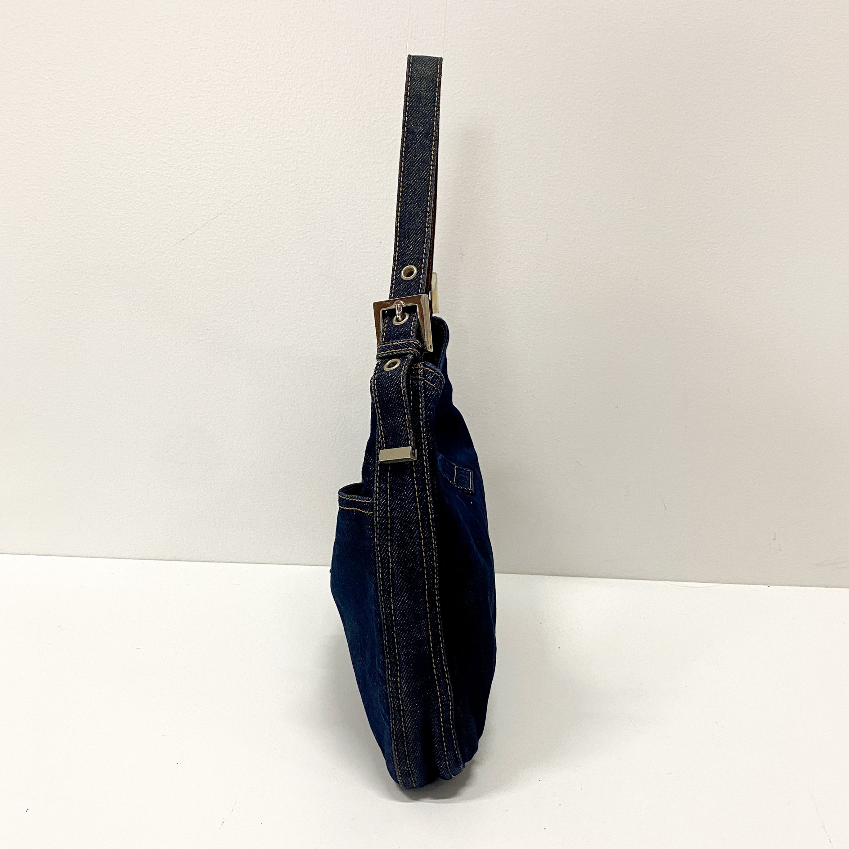 Blue Denim Shoulder Bag