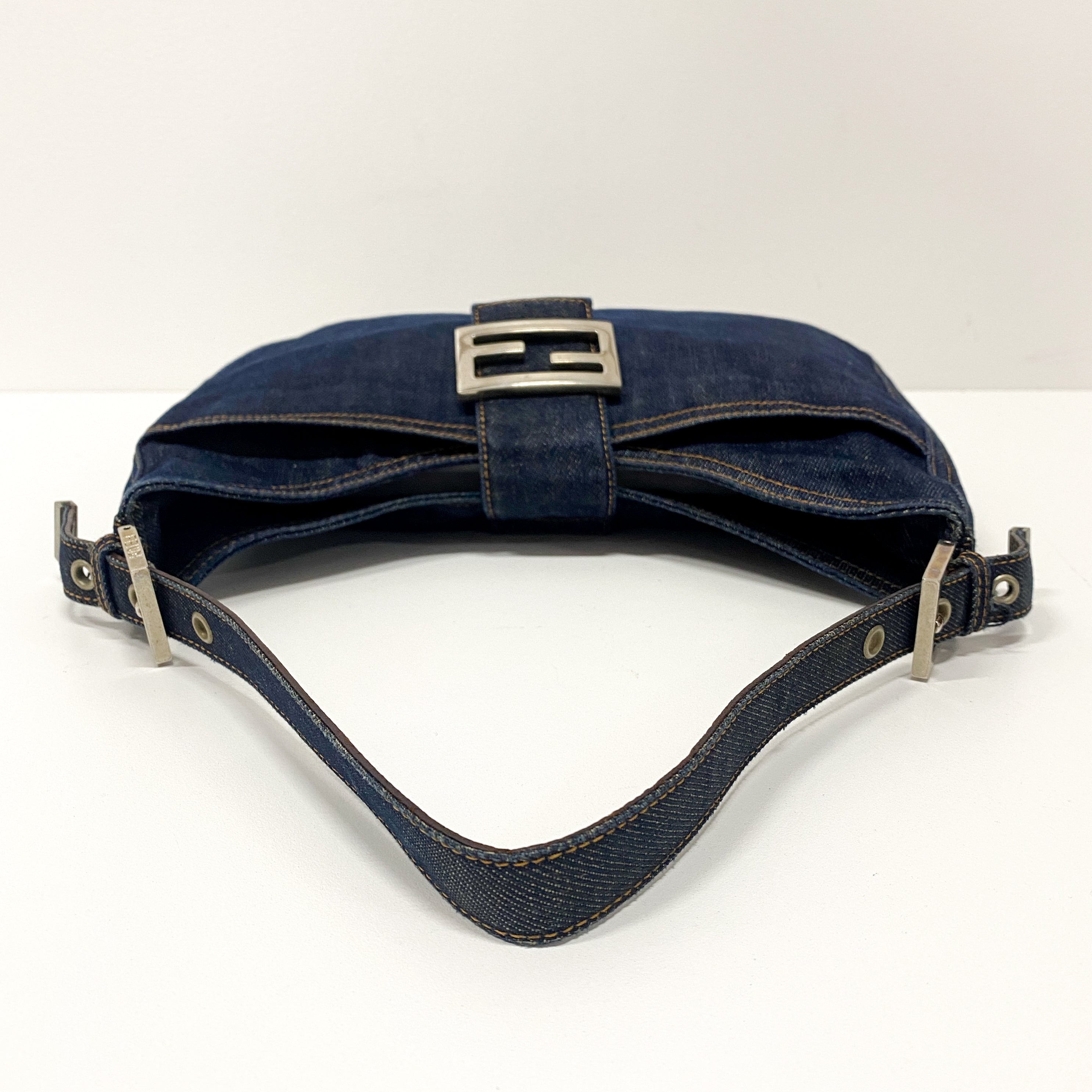 Blue Denim Shoulder Bag