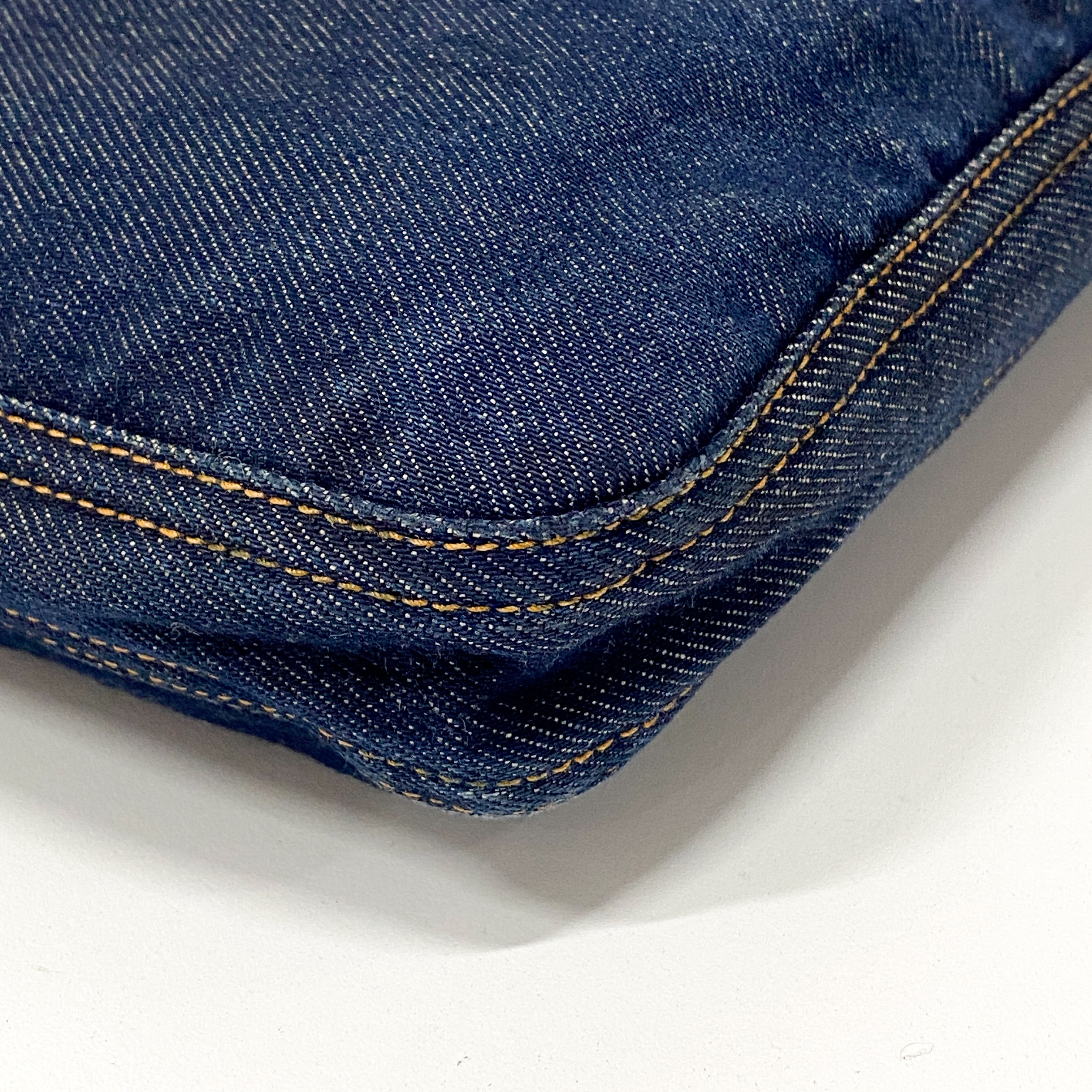 Blue Denim Shoulder Bag