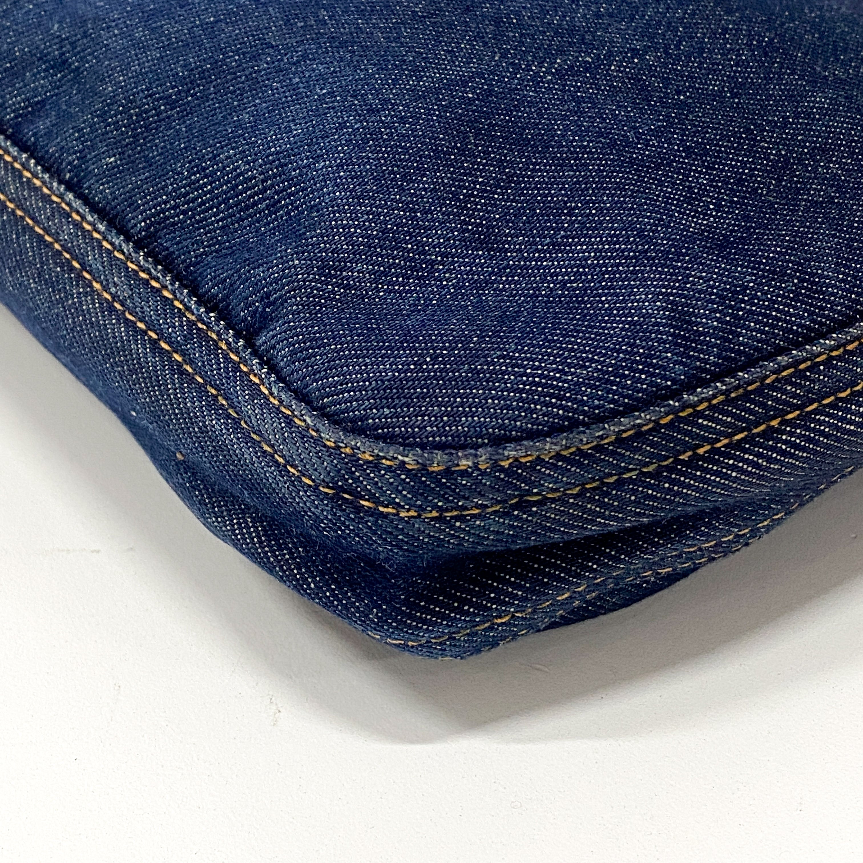 Blue Denim Shoulder Bag