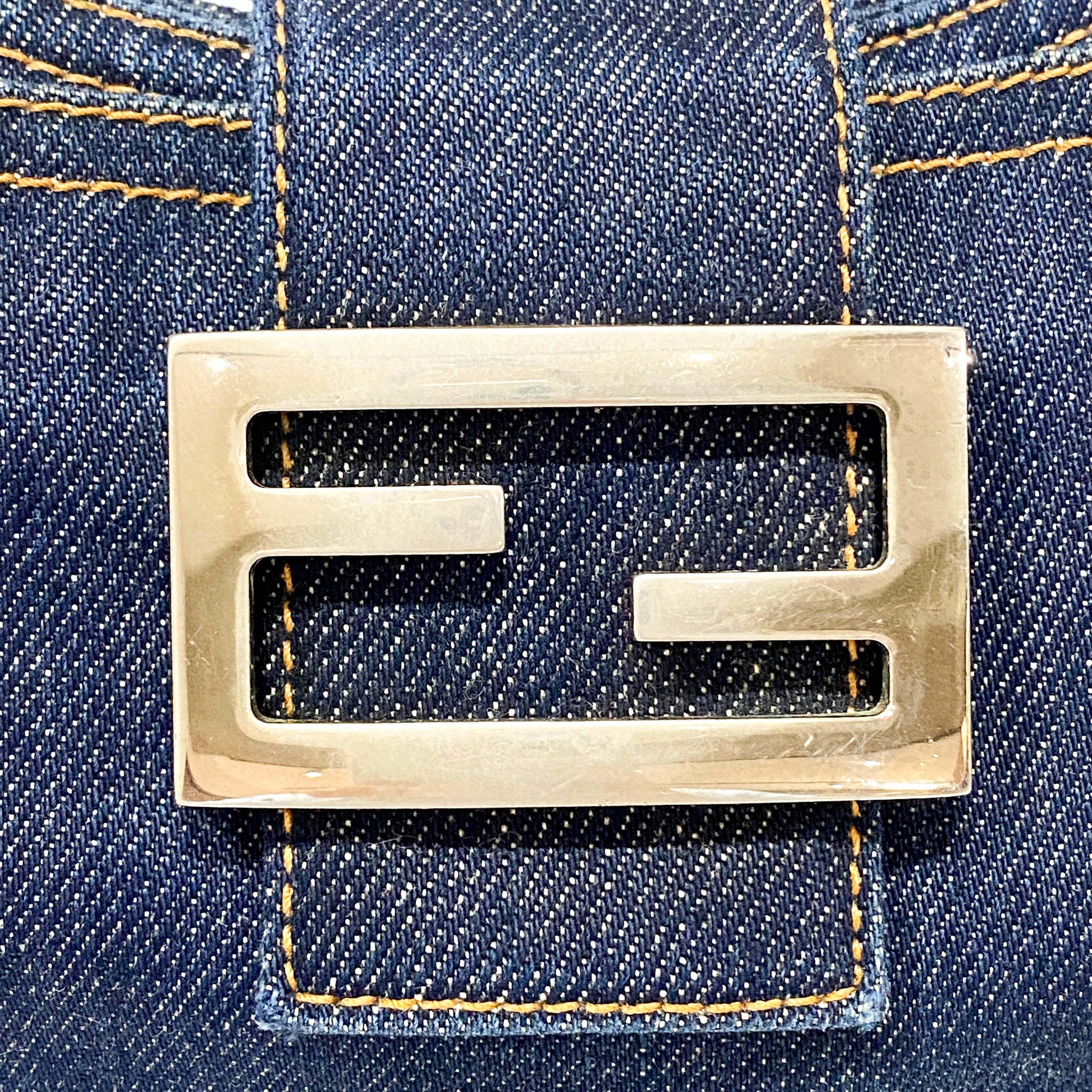 Blue Denim Shoulder Bag