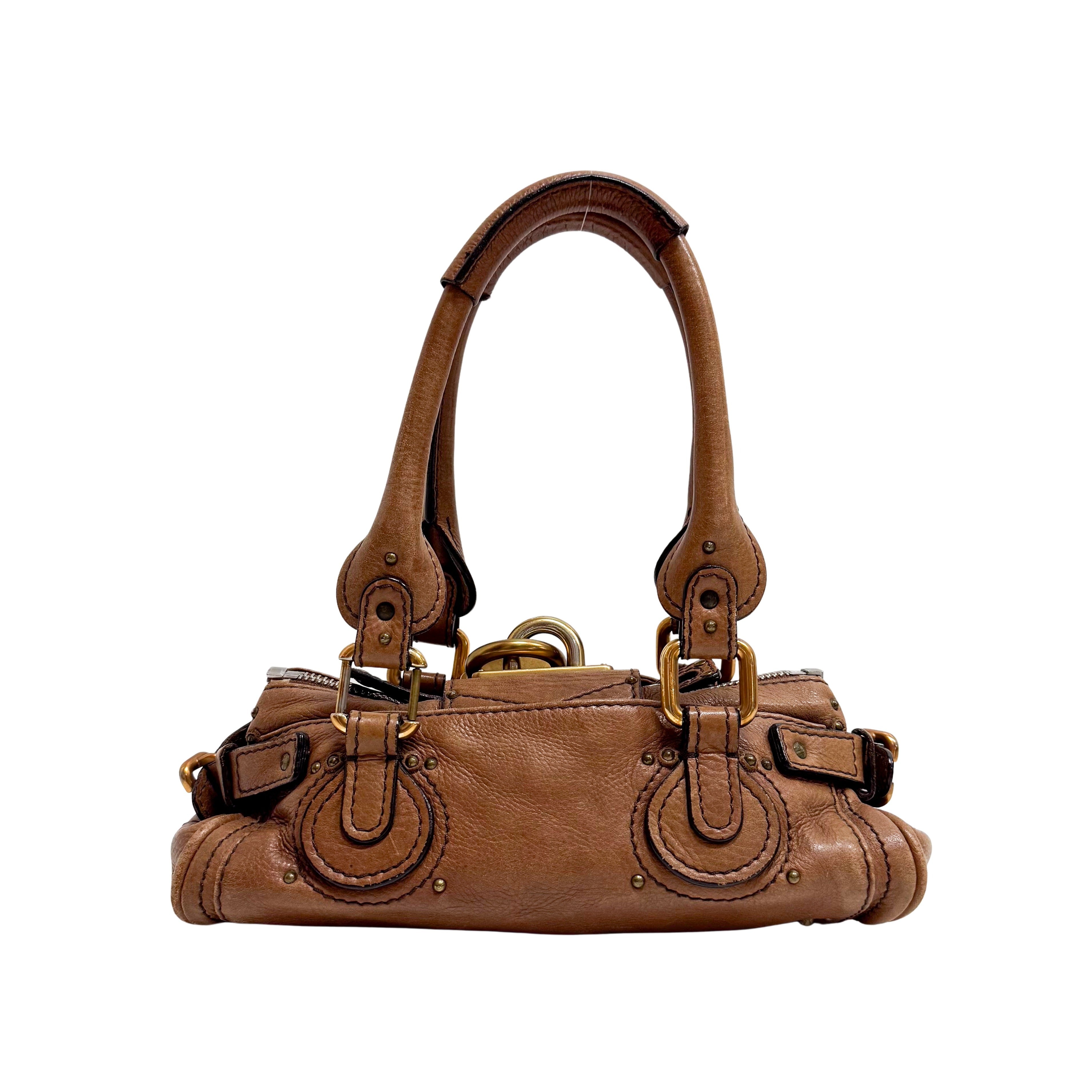 Paddington Small Brown Leather Shoulder Bag