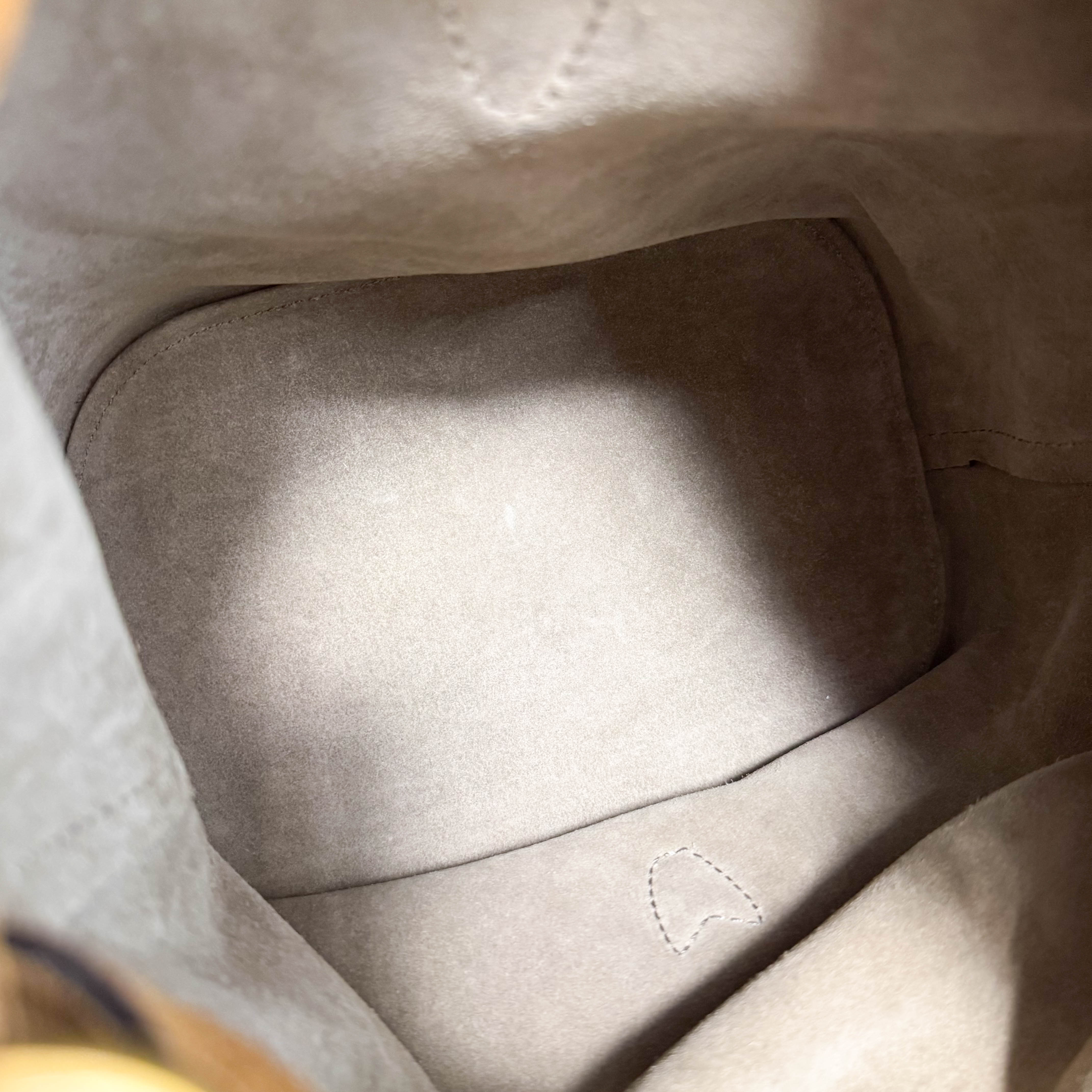 New Jackie Sherry Brown Suede Shoulder Bag